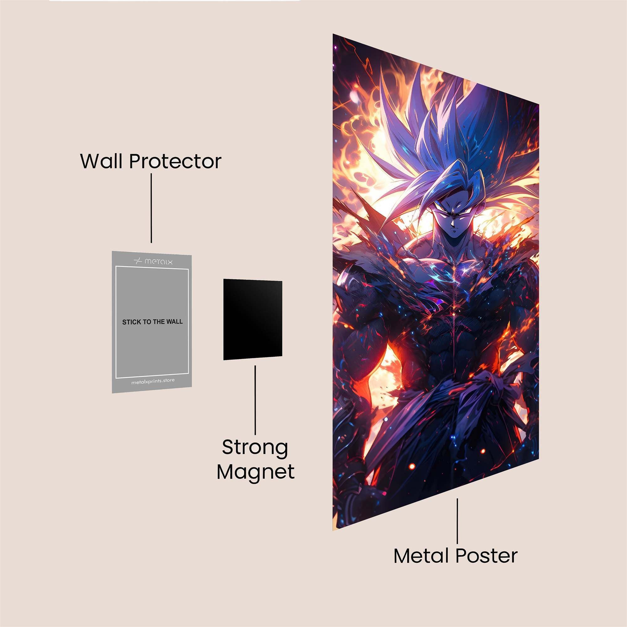 Goku Inferno Safe Wall Magnetic / M