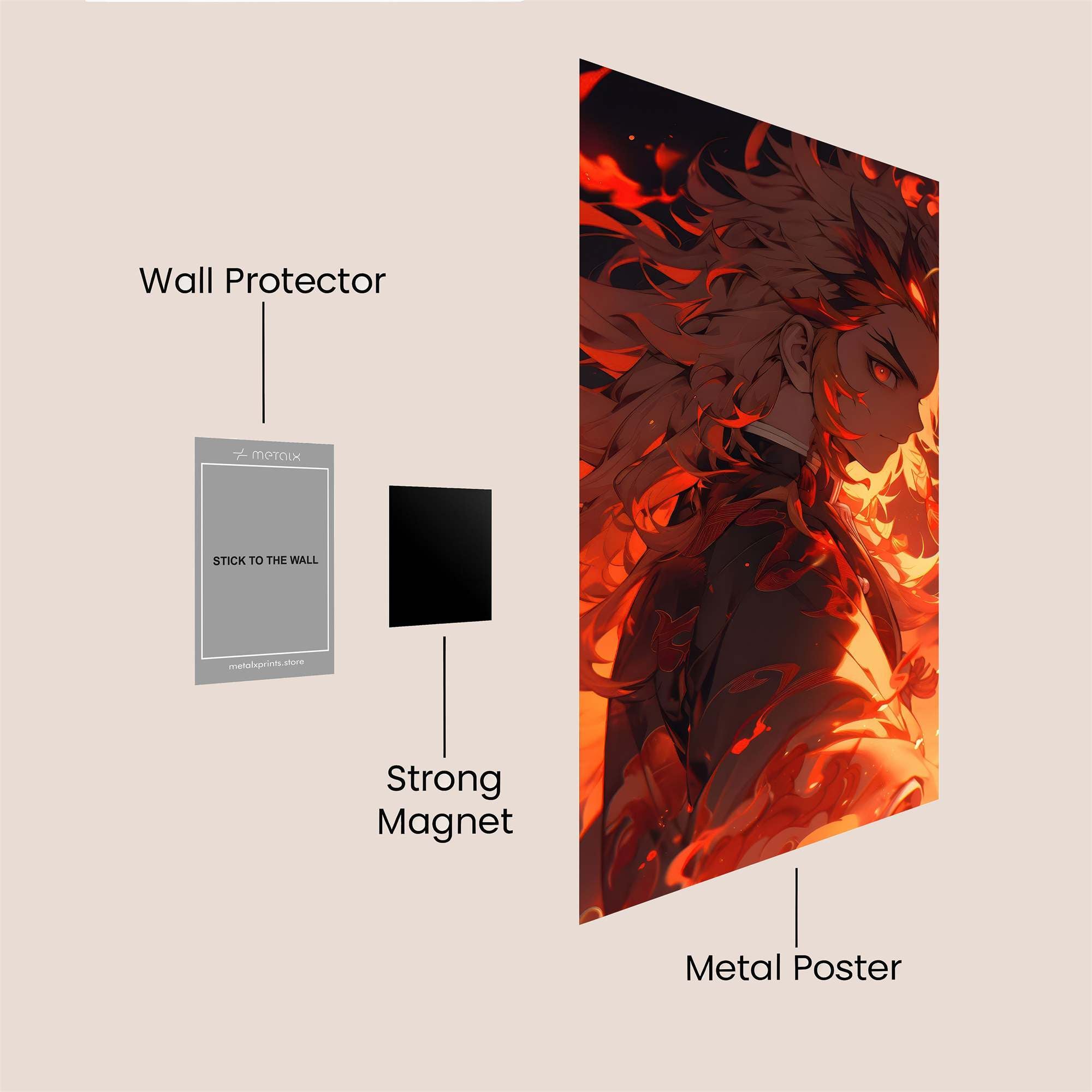 Kyojuro Fierce Safe Wall Magnetic / M