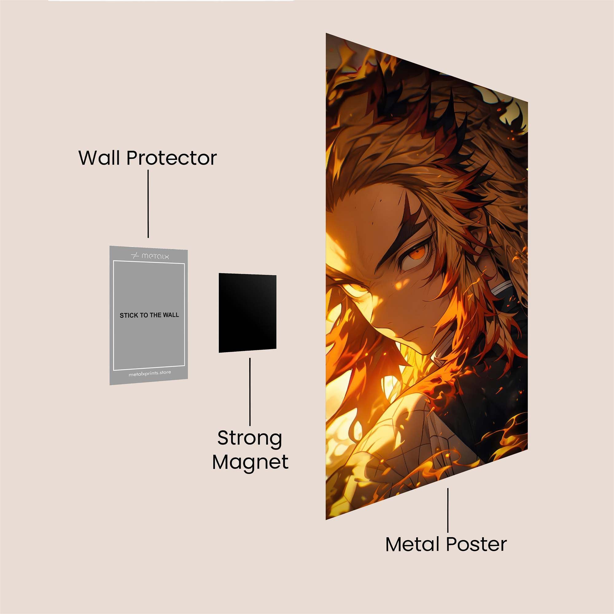 Kyojuro Fierce Safe Wall Magnetic / M