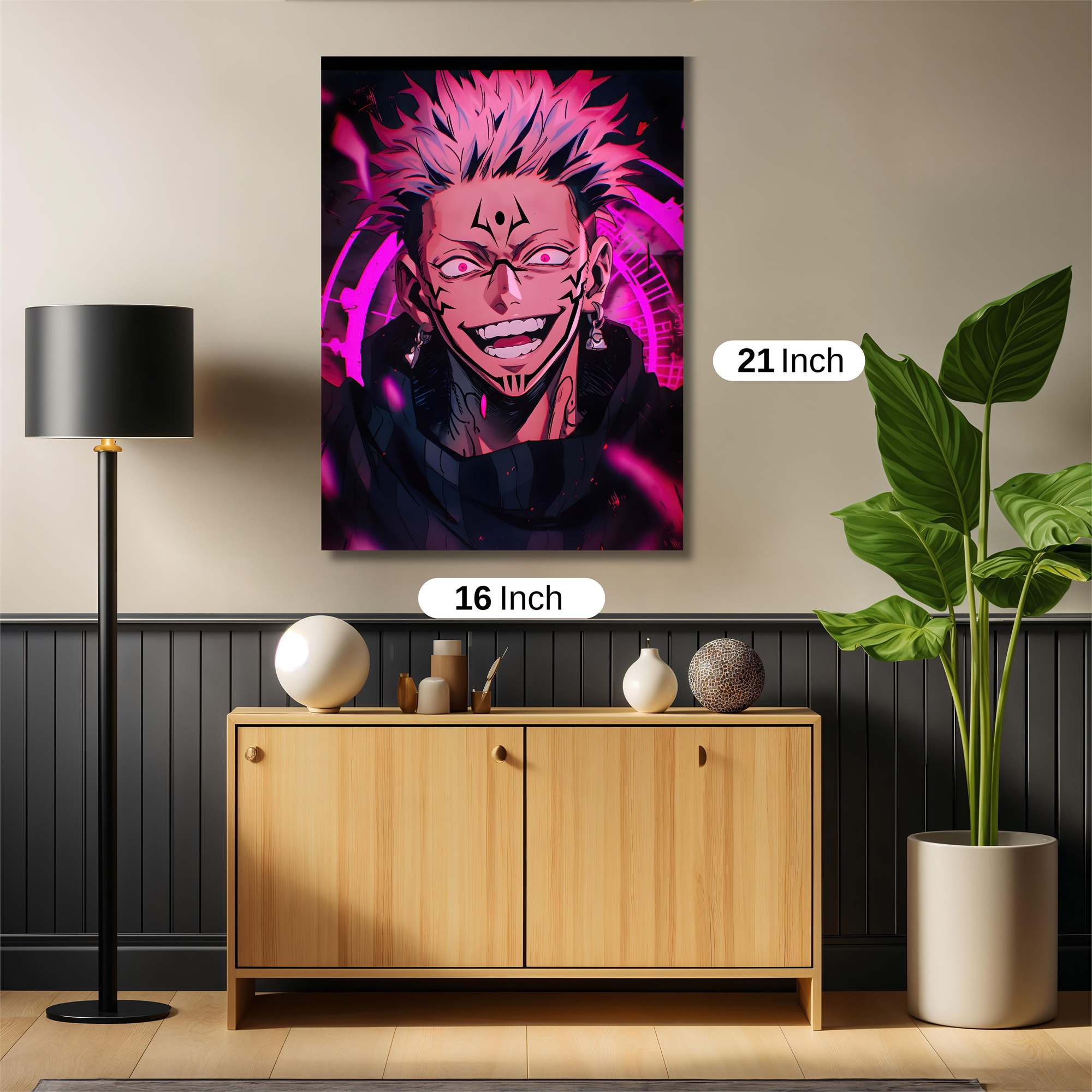 Sukuna Sinister Safe Wall Magnetic / M