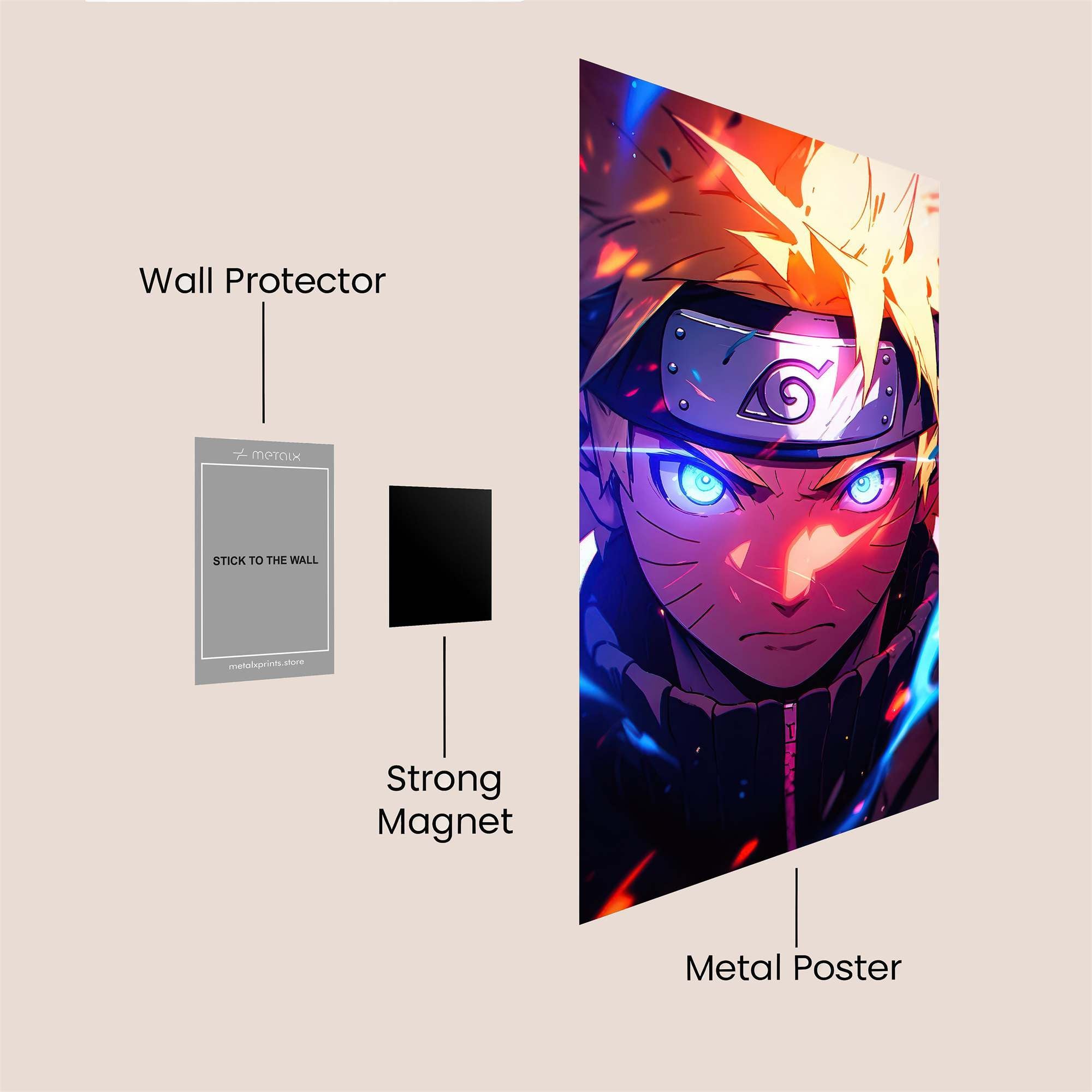 Naruto Radiant Safe Wall Magnetic / M