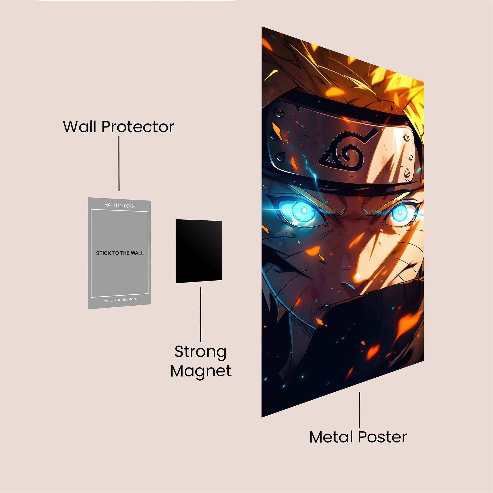 Naruto Fierce Safe Wall Magnetic / M