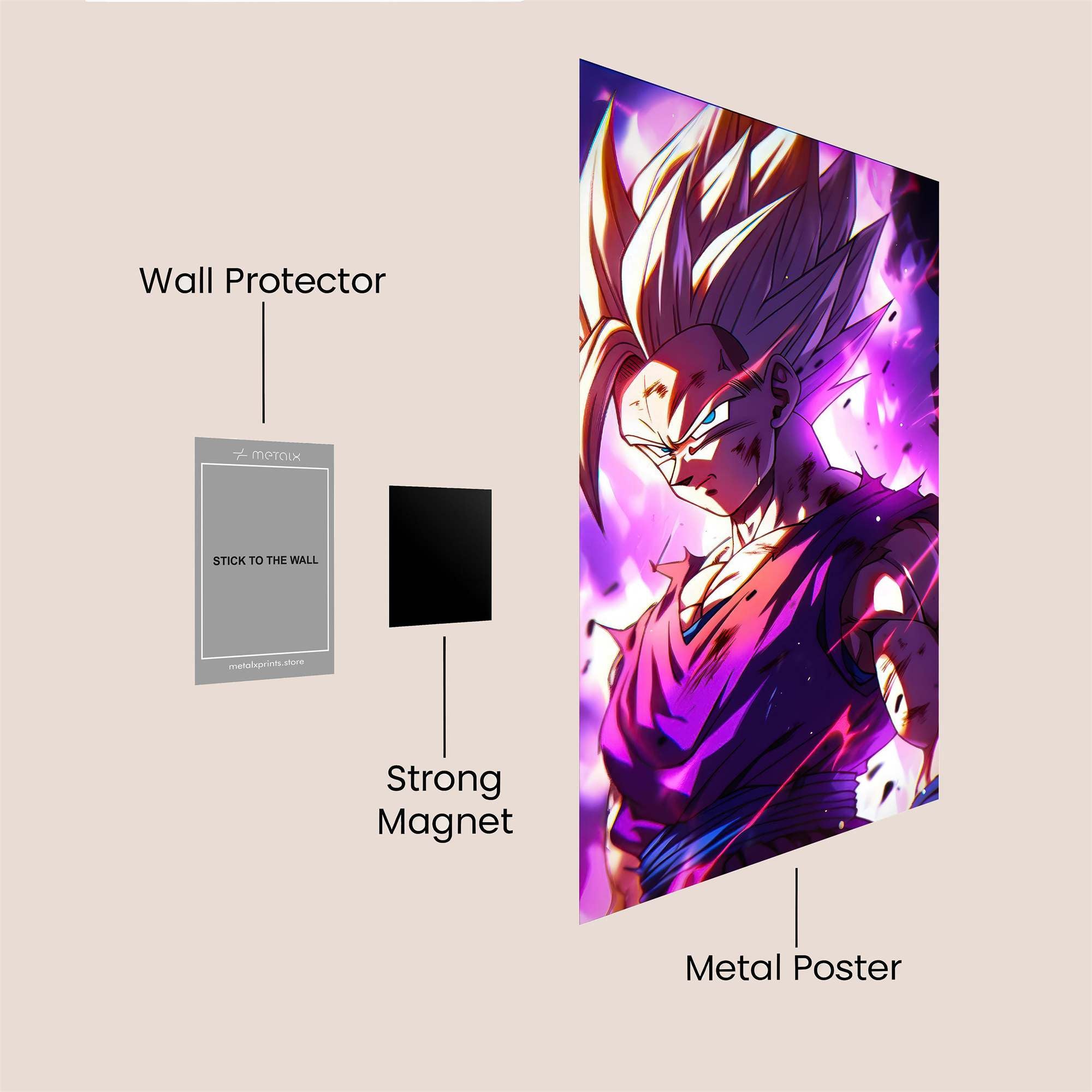 Goku Unleashed Safe Wall Magnetic / M