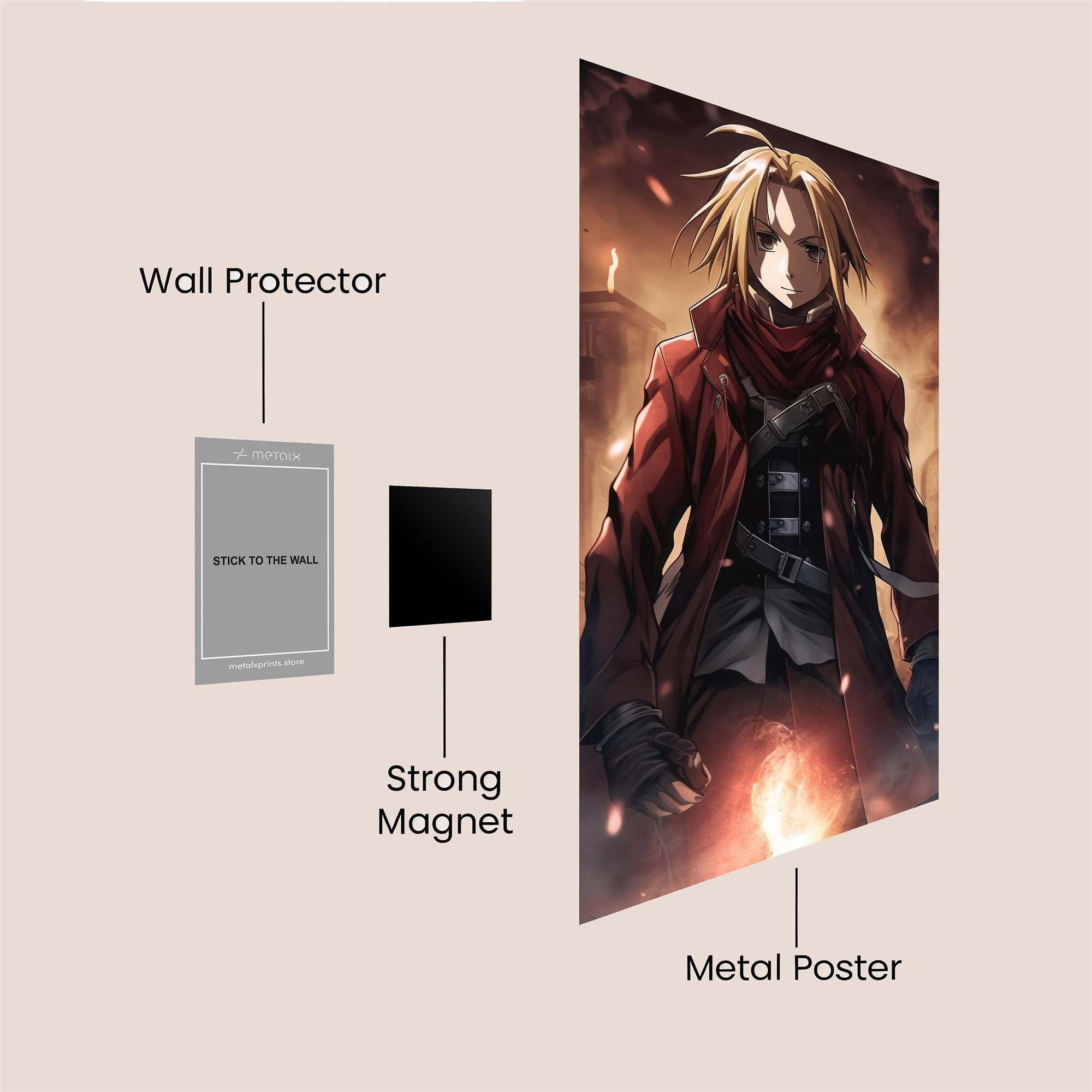 Edward Resolute Safe Wall Magnetic / M