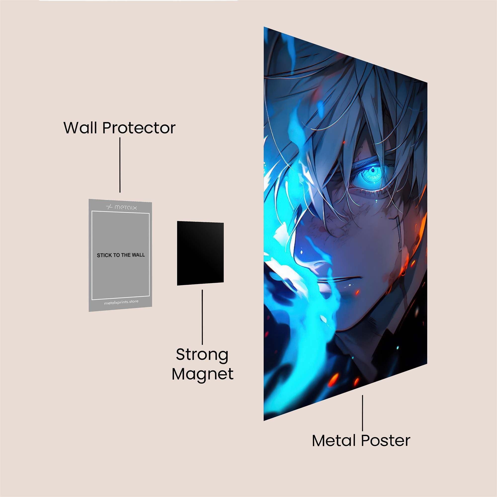 Flame Whisper Safe Wall Magnetic / M