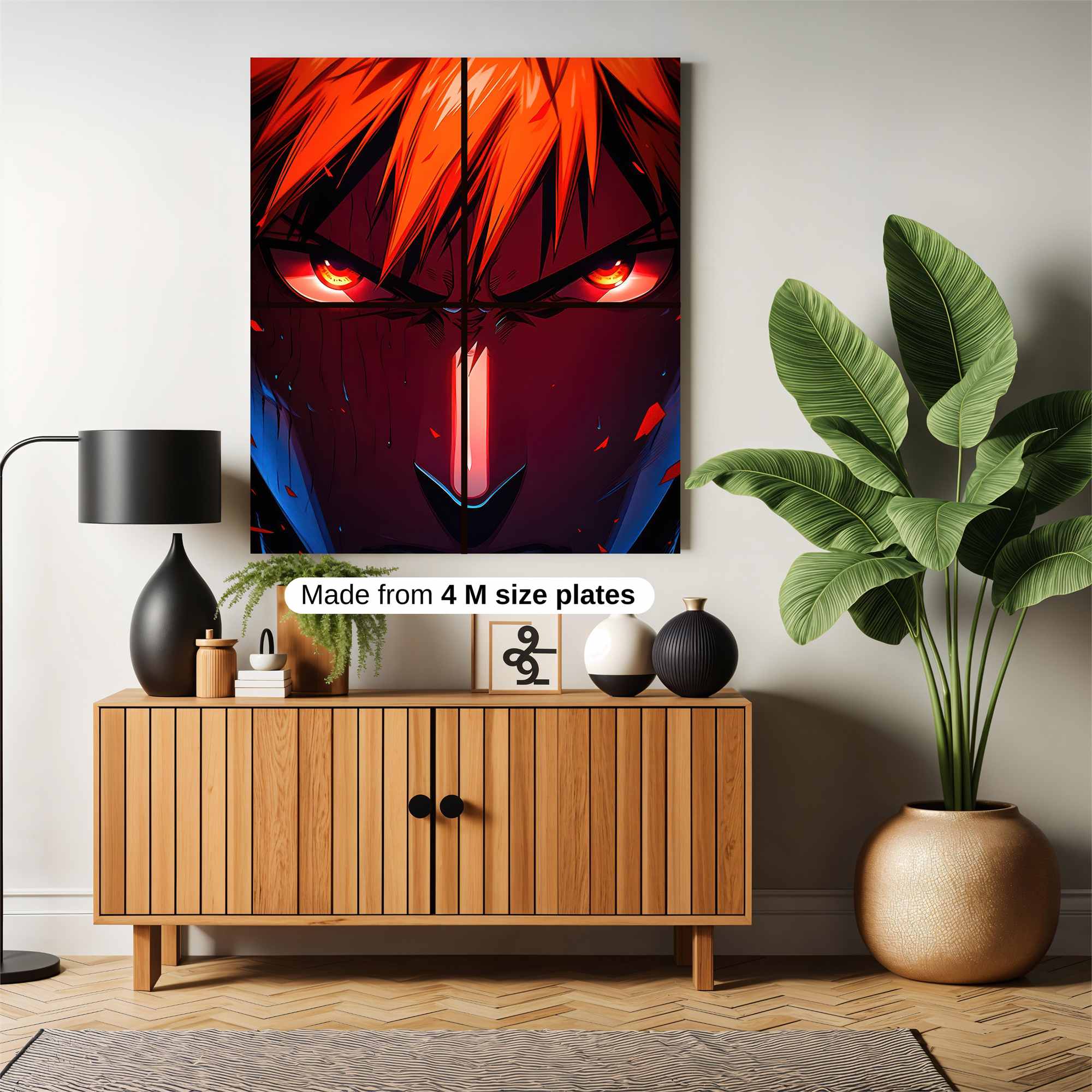 Naruto Fiery Safe Wall Magnetic / M