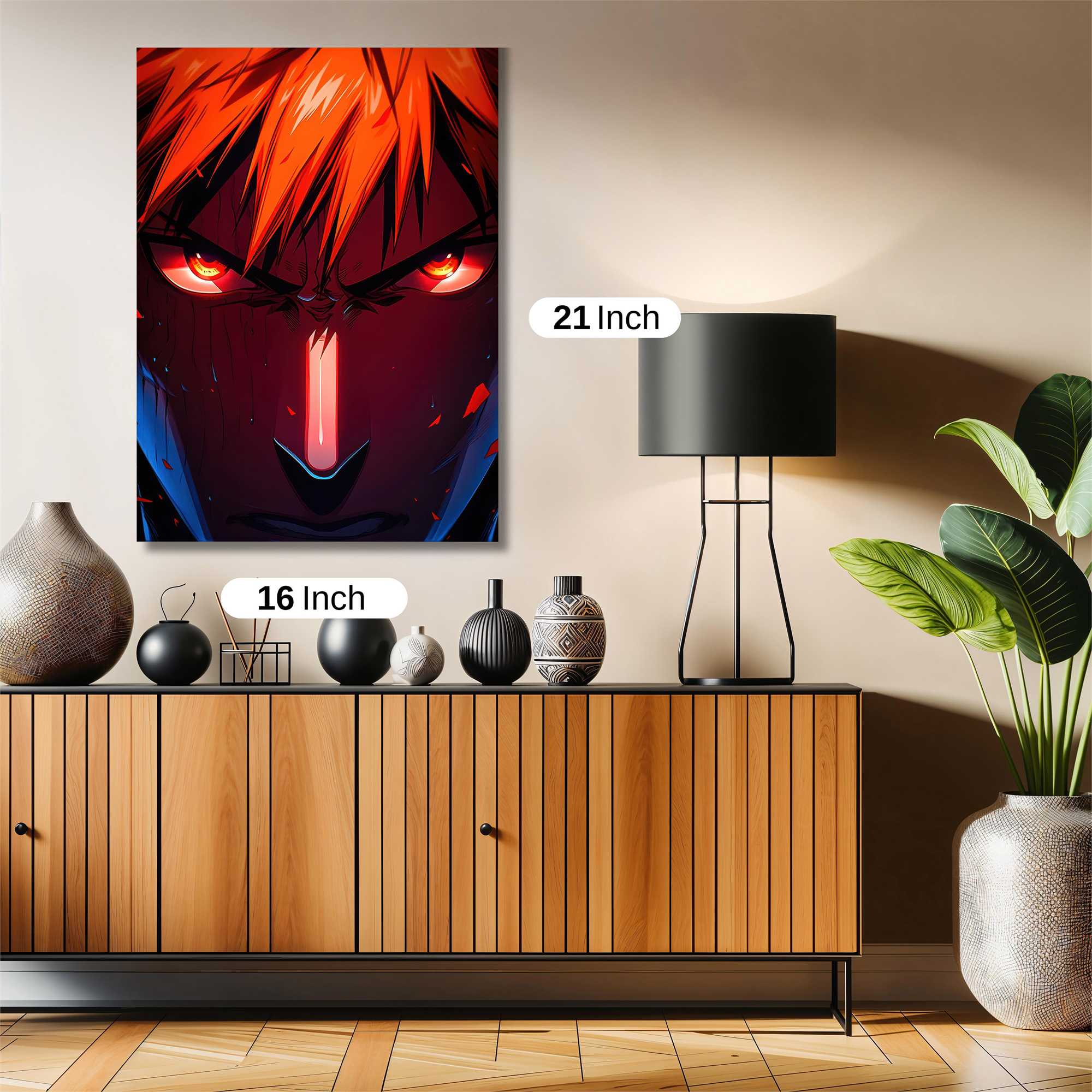 Naruto Fiery Safe Wall Magnetic / M