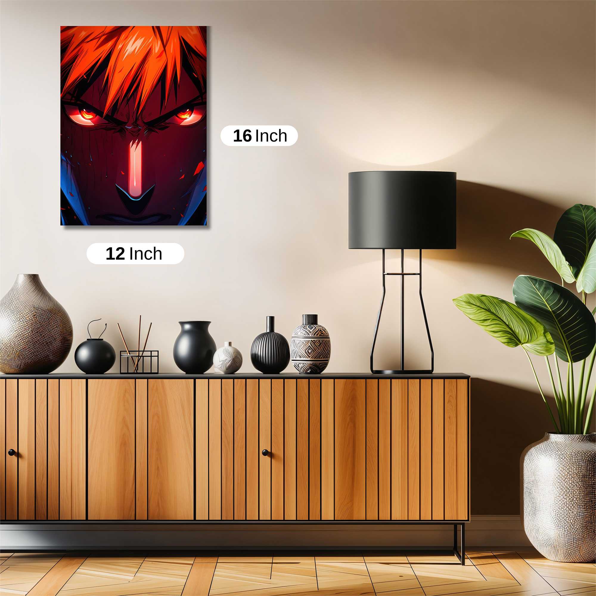 Naruto Fiery Safe Wall Magnetic / M