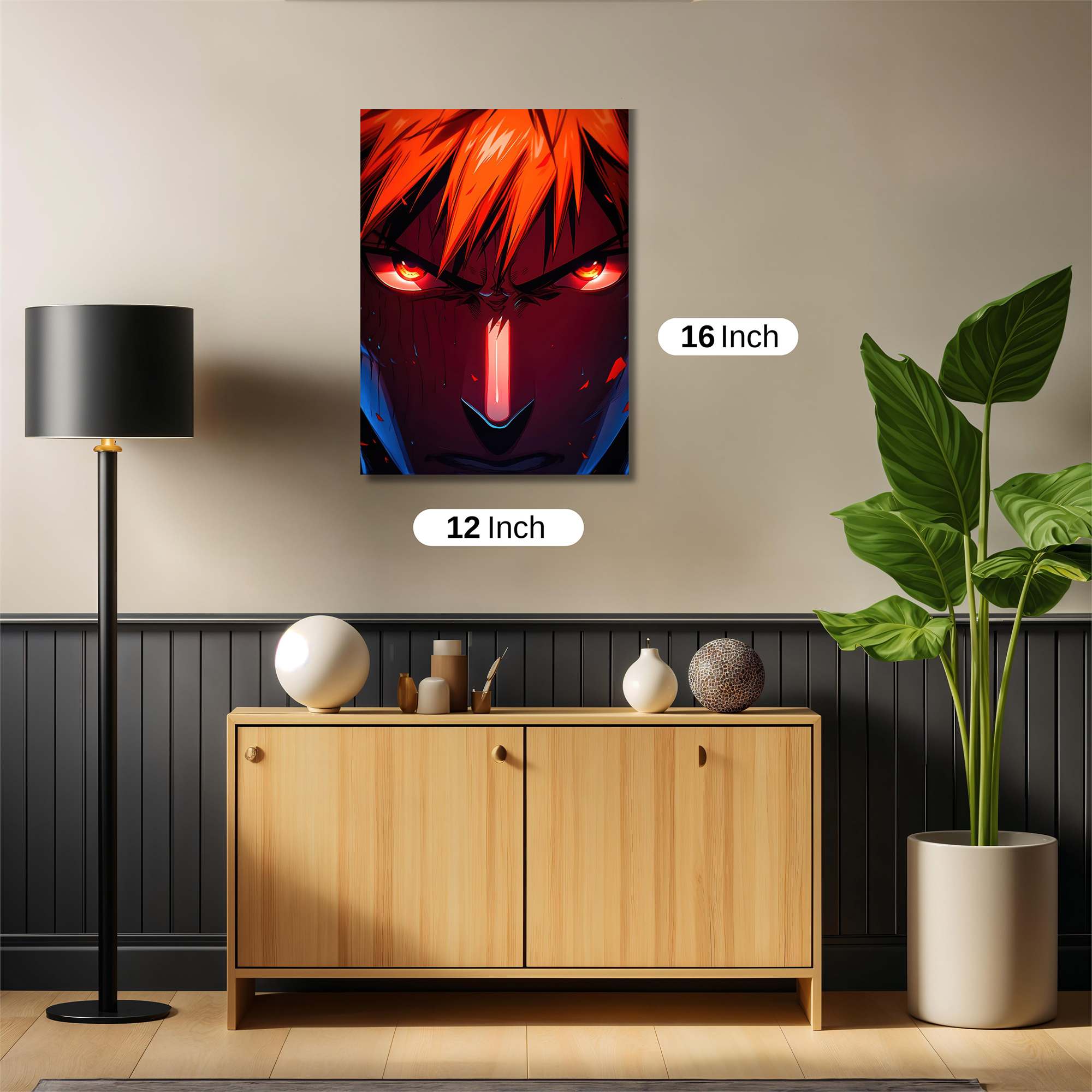 Naruto Fiery Safe Wall Magnetic / M