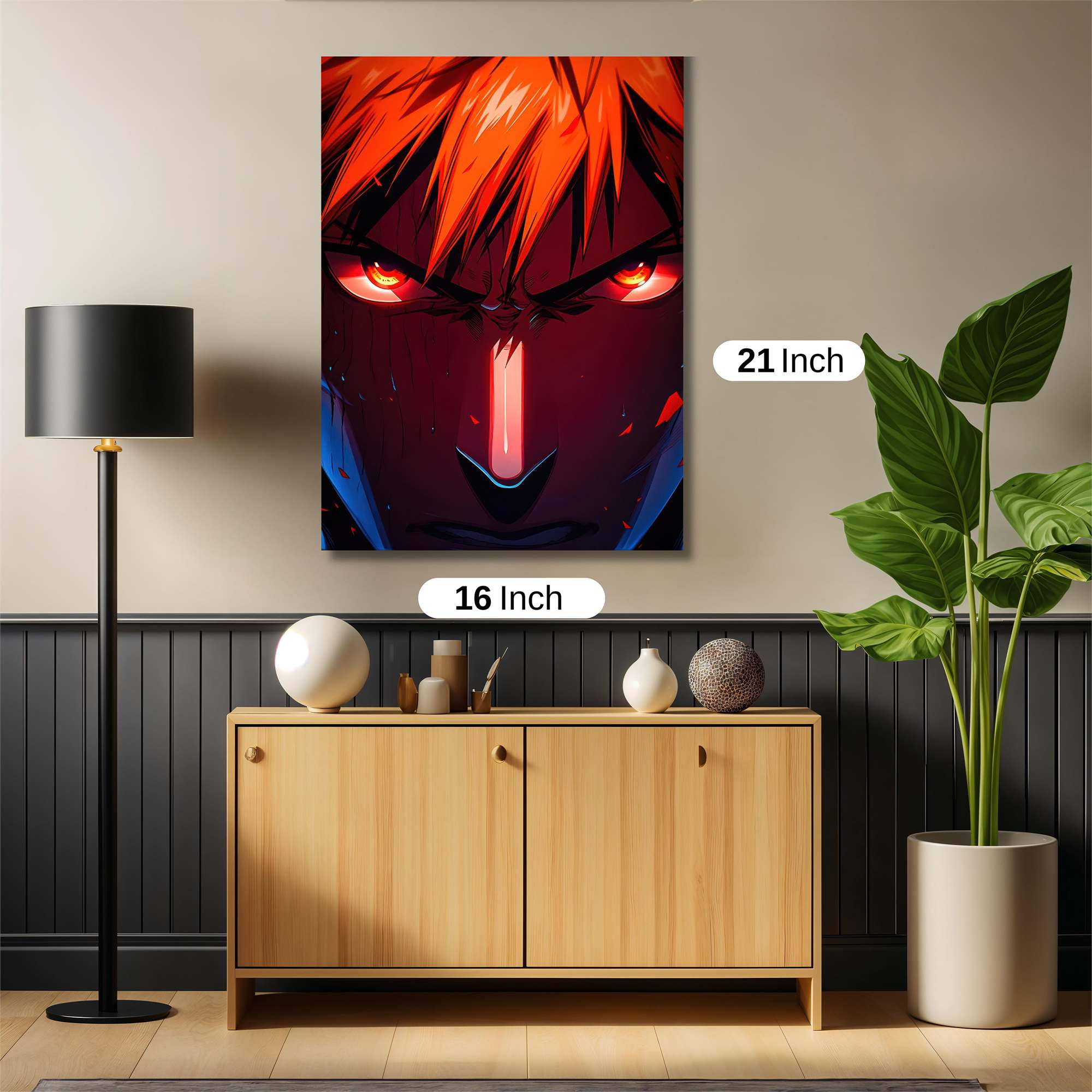 Naruto Fiery Safe Wall Magnetic / M