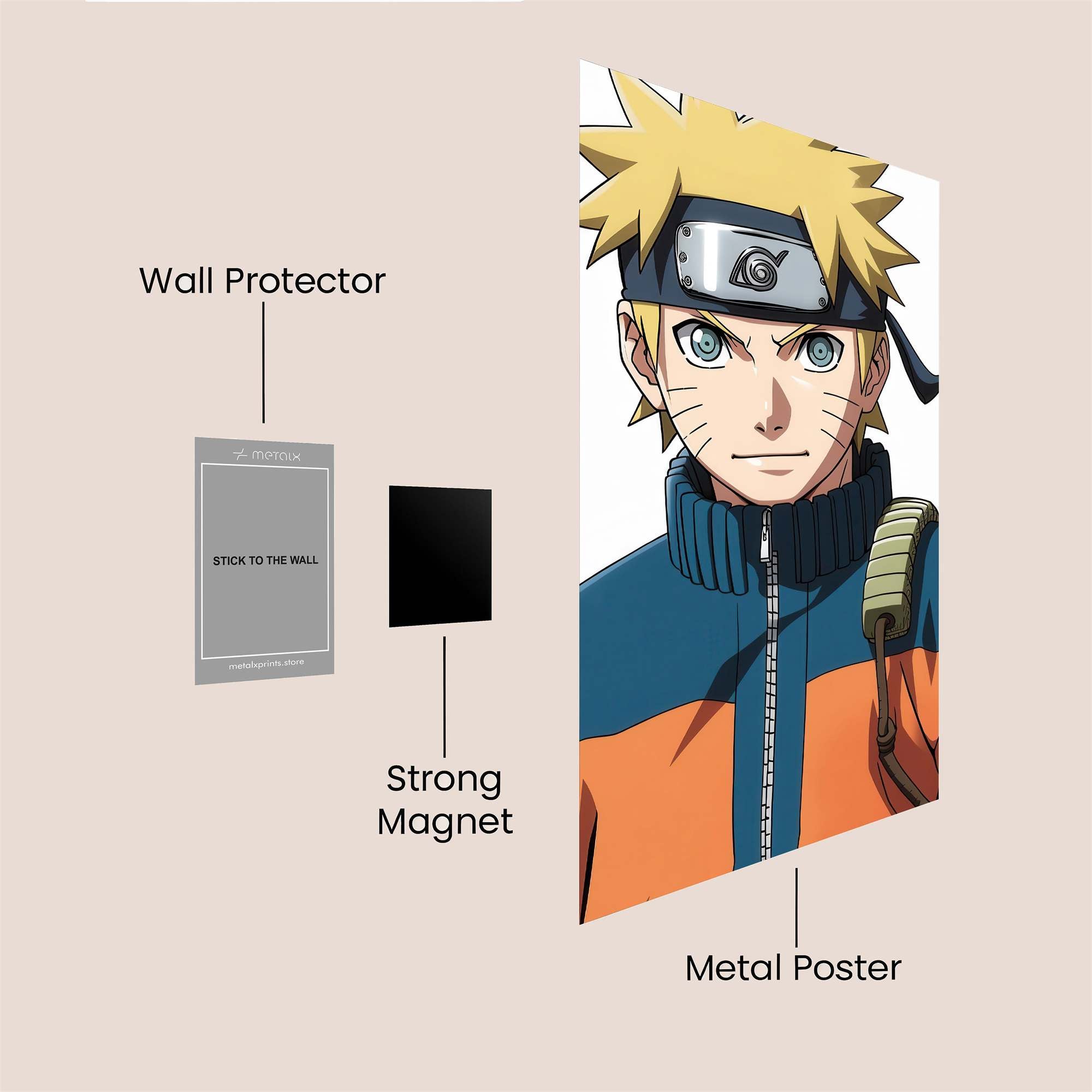 Naruto Resolute Safe Wall Magnetic / M