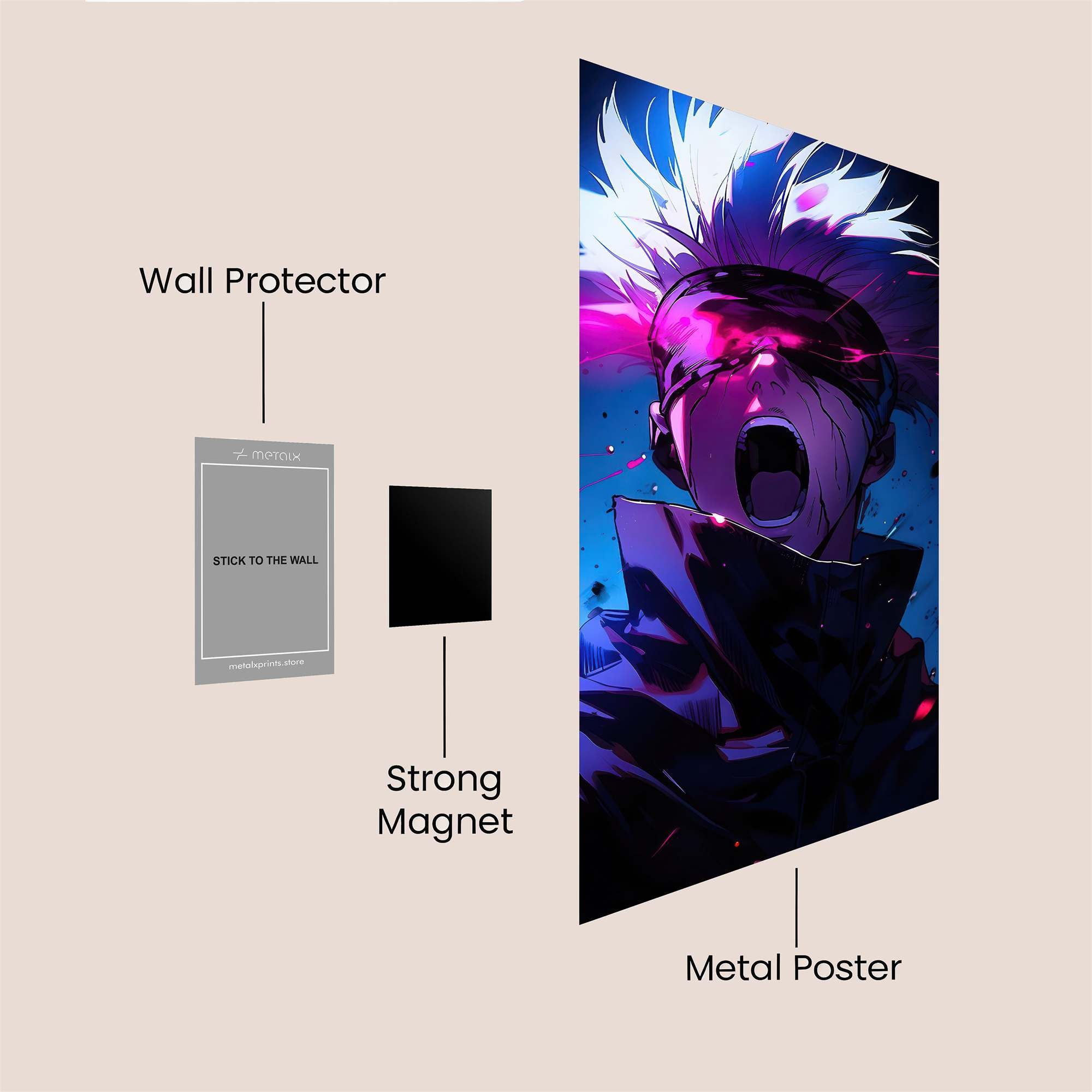 Sukuna Unleashed Safe Wall Magnetic / M