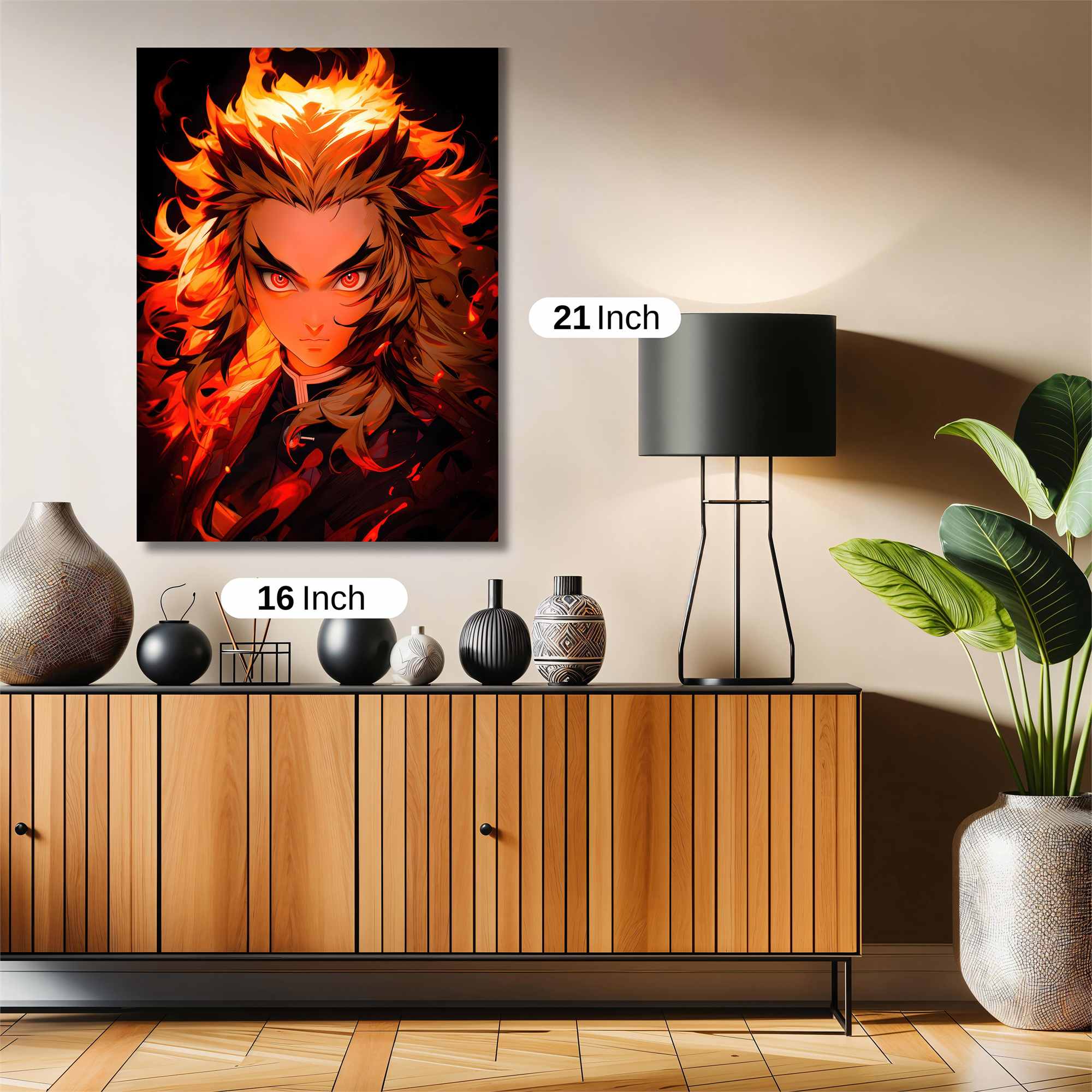 Kyojuro Fiery Safe Wall Magnetic / M