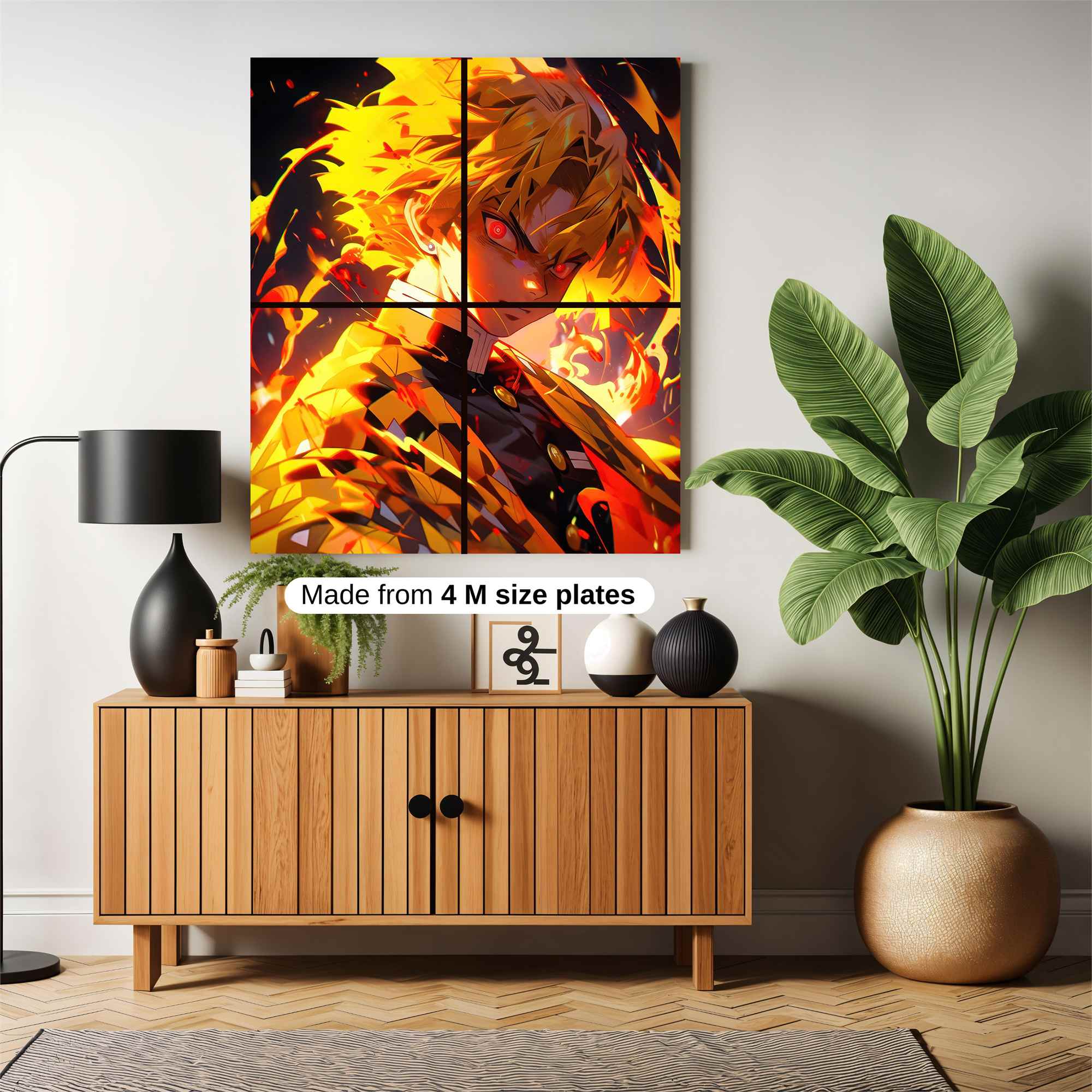 Zenitsu Fiery Safe Wall Magnetic / M