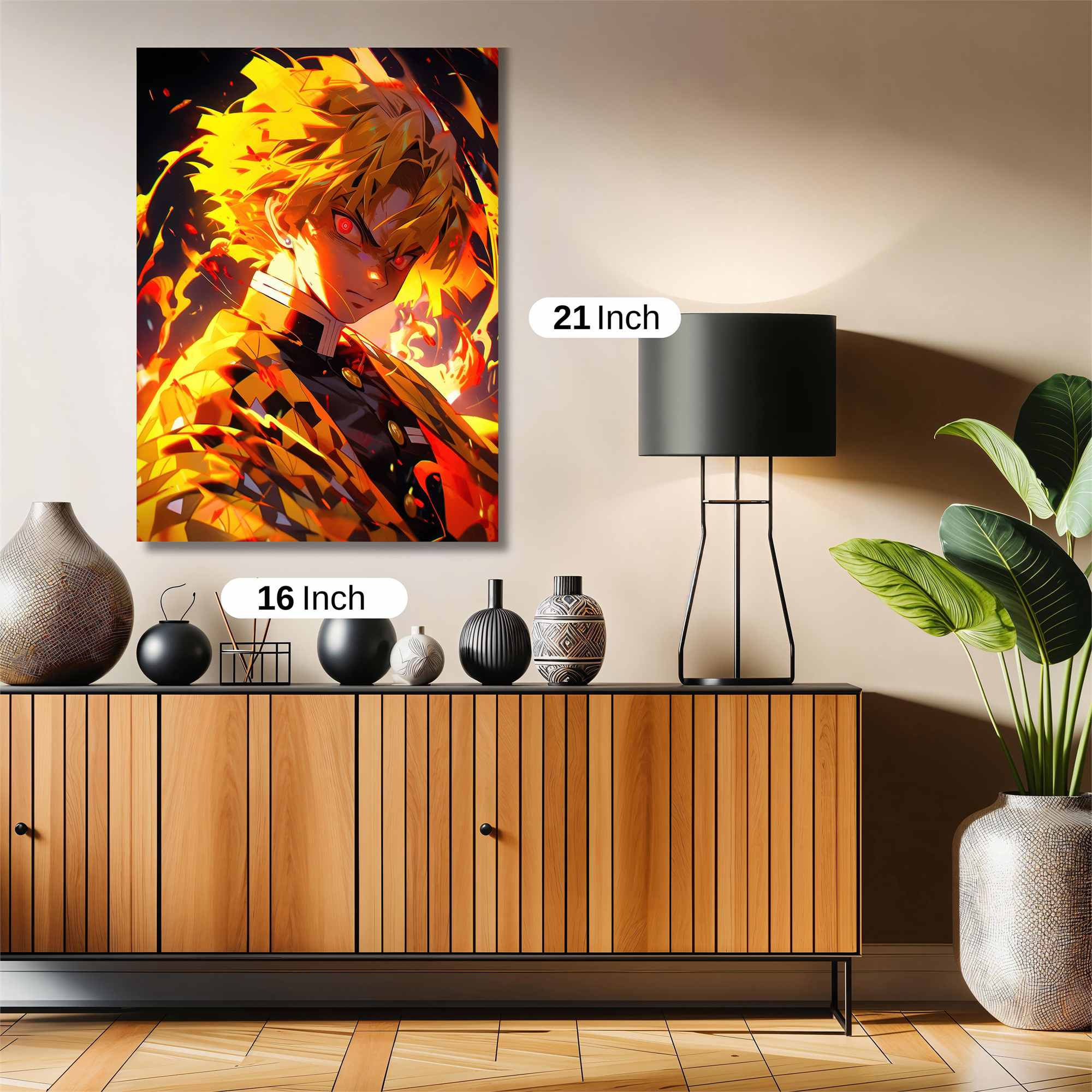 Zenitsu Fiery Safe Wall Magnetic / M