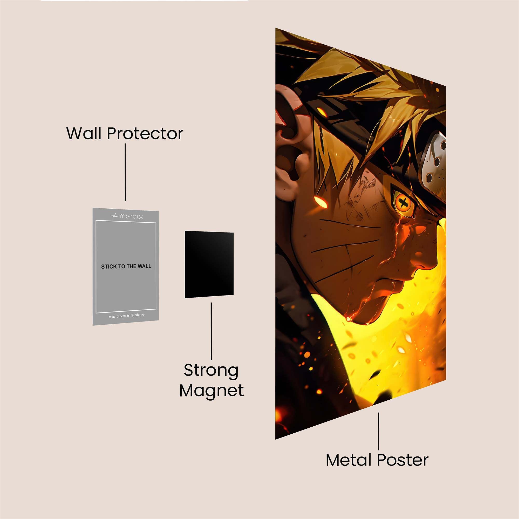 Naruto Blaze Safe Wall Magnetic / M