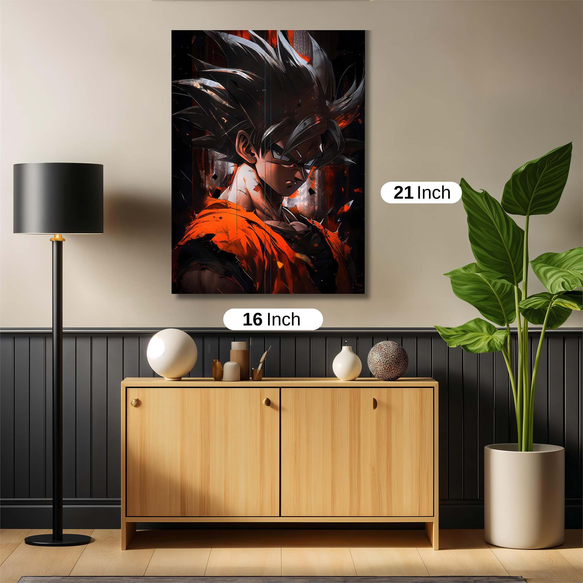 Goku Ferocious Safe Wall Magnetic / M