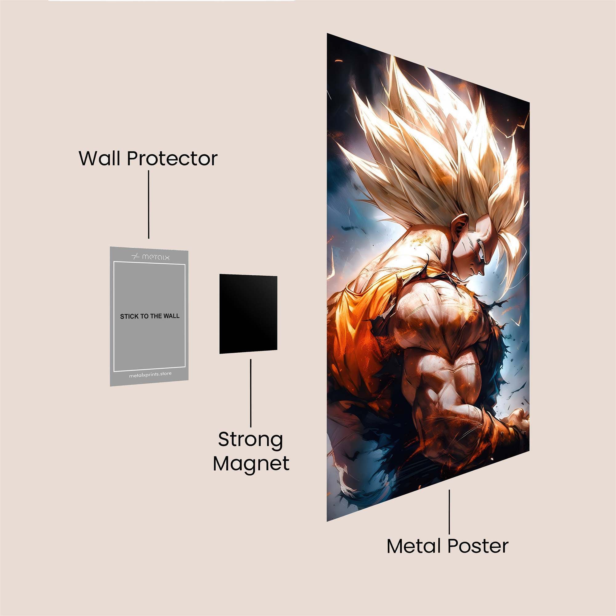 Goku Radiant Safe Wall Magnetic / M
