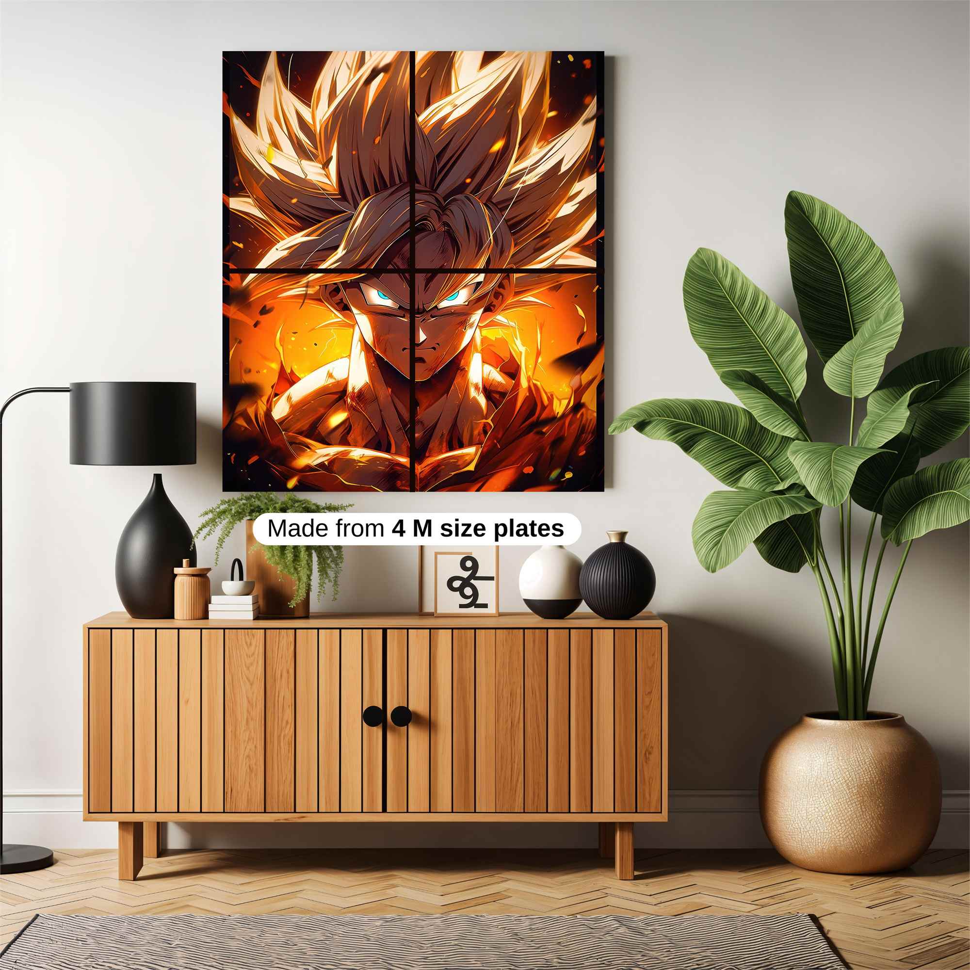 Goku Fiery Safe Wall Magnetic / M