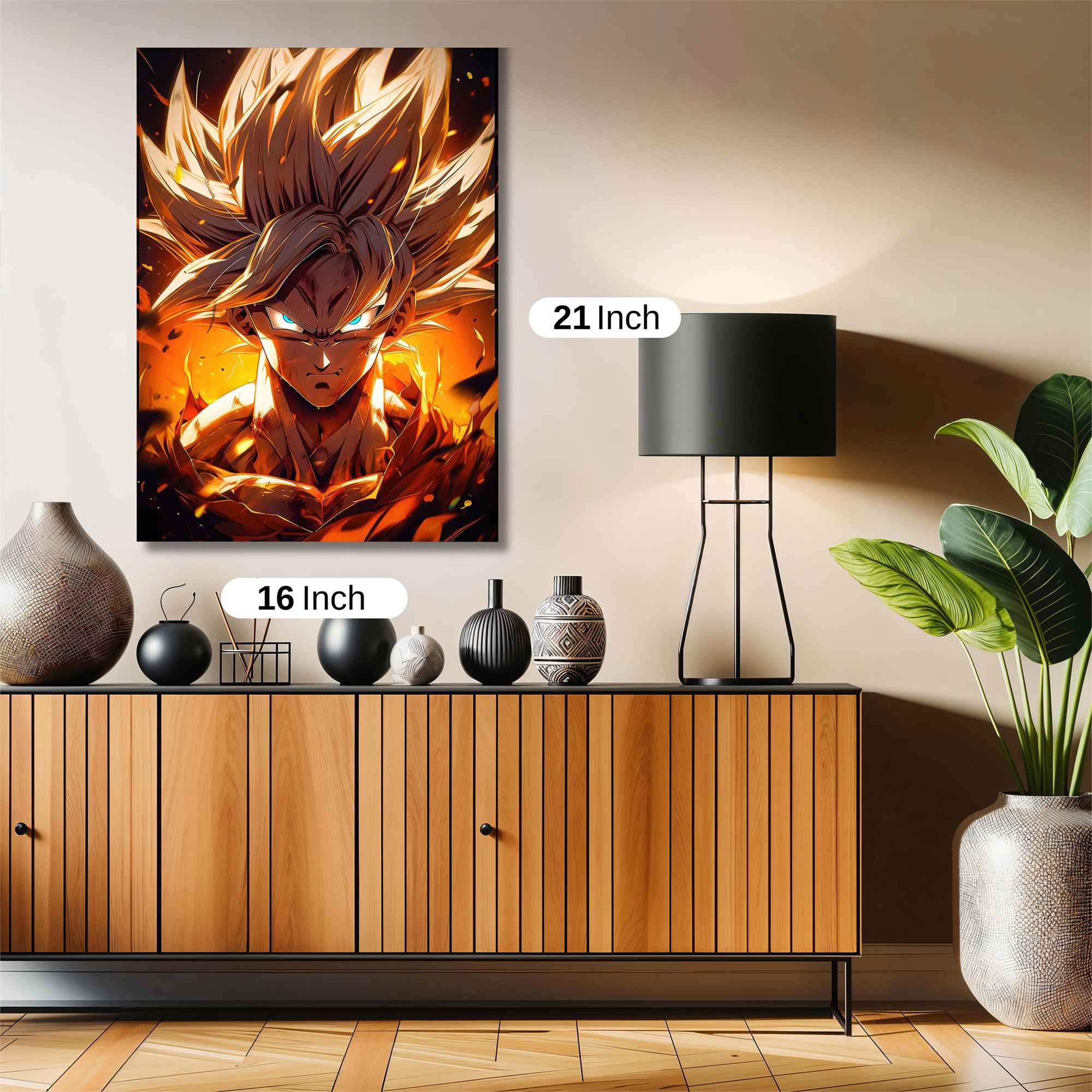 Goku Fiery Safe Wall Magnetic / M
