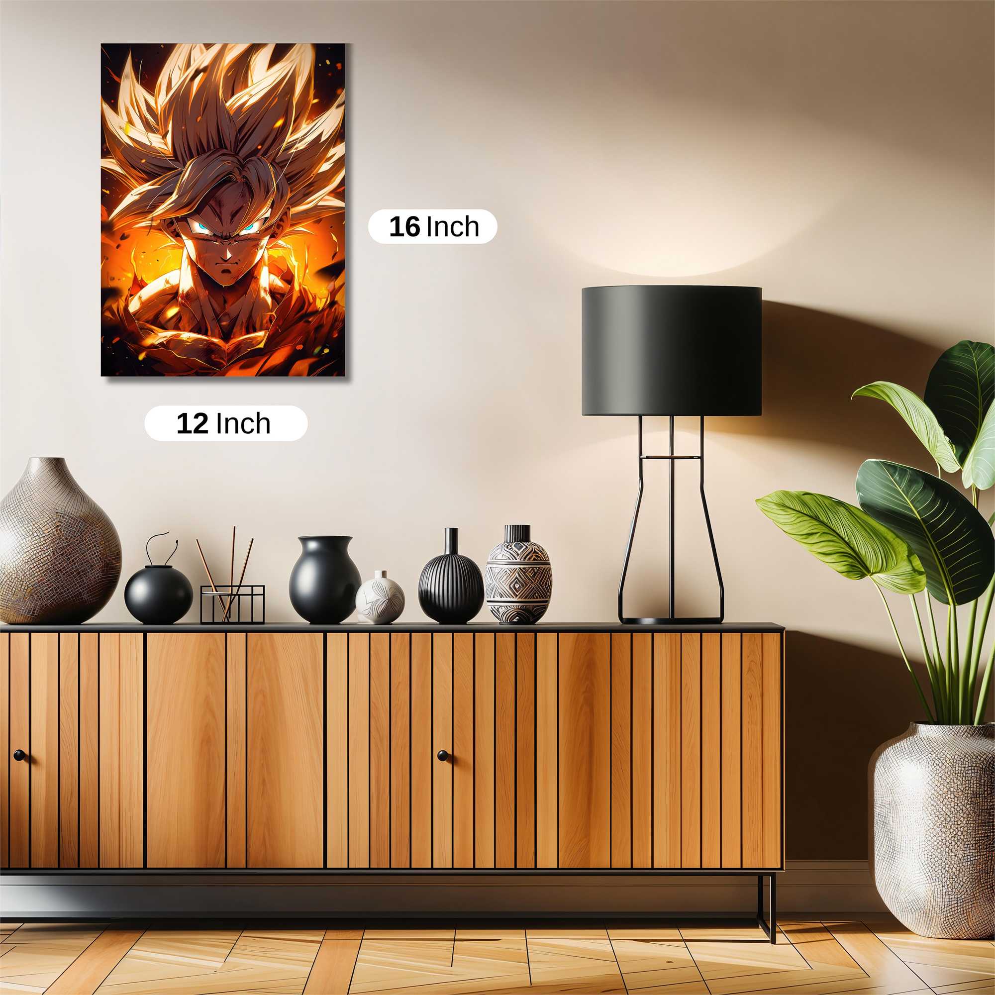 Goku Fiery Safe Wall Magnetic / M