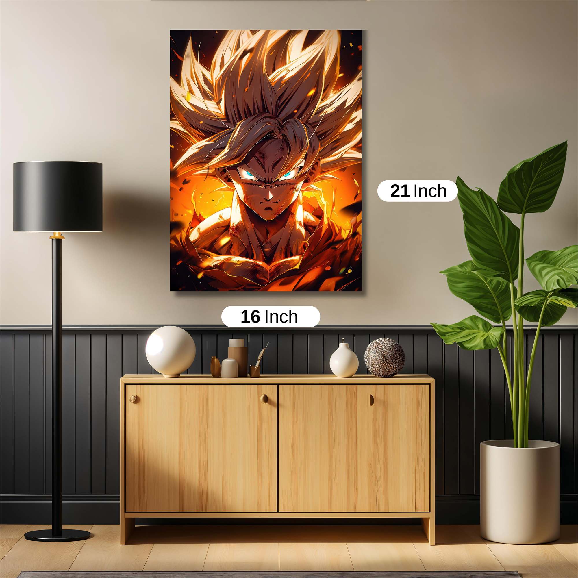Goku Fiery Safe Wall Magnetic / M