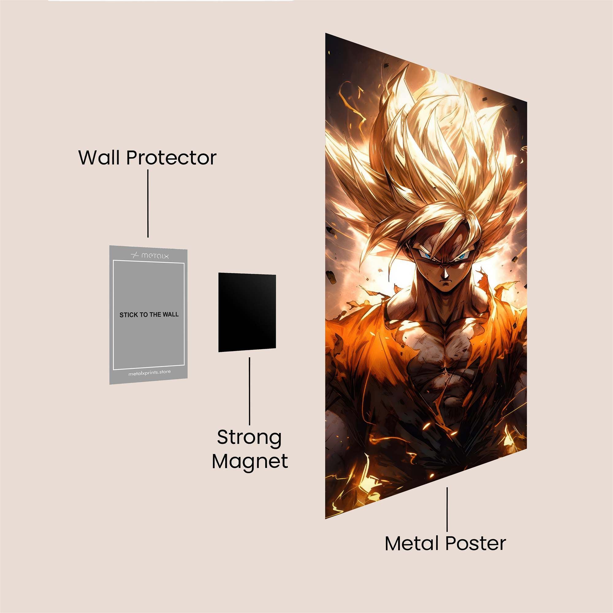 Goku Radiance Safe Wall Magnetic / M