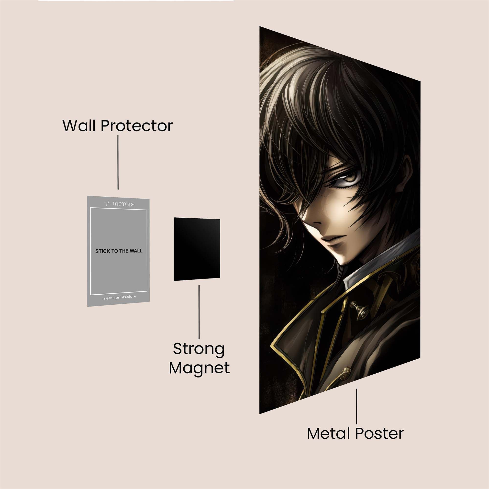 Lelouch Enigmatic Safe Wall Magnetic / M