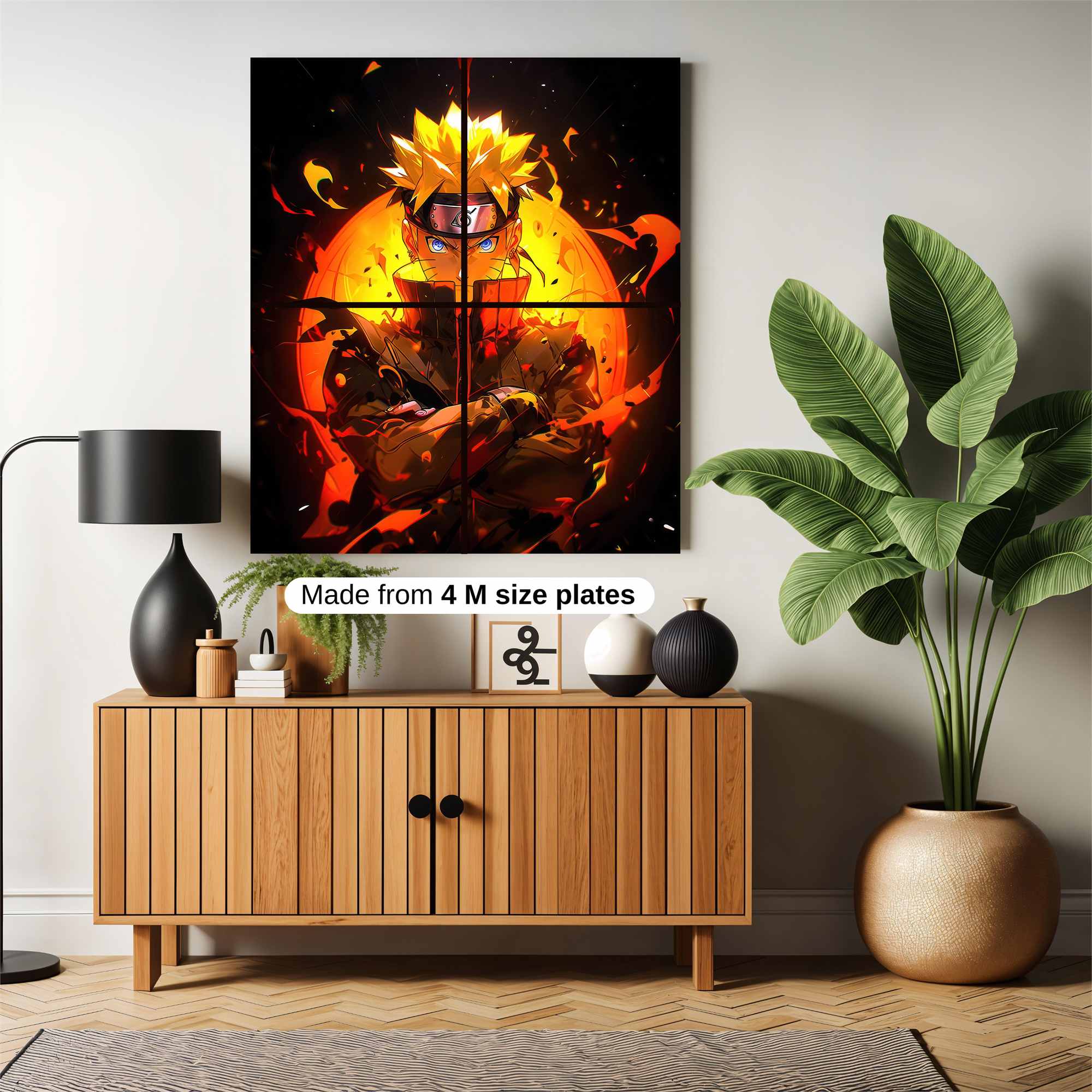 Naruto Fiery Safe Wall Magnetic / M