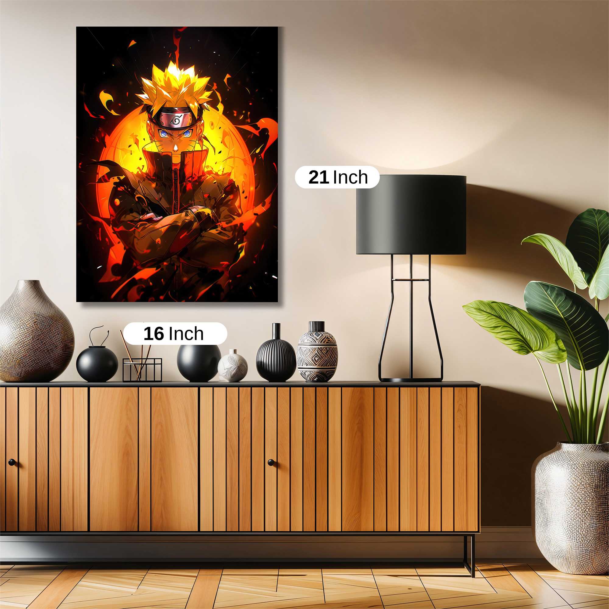 Naruto Fiery Safe Wall Magnetic / M