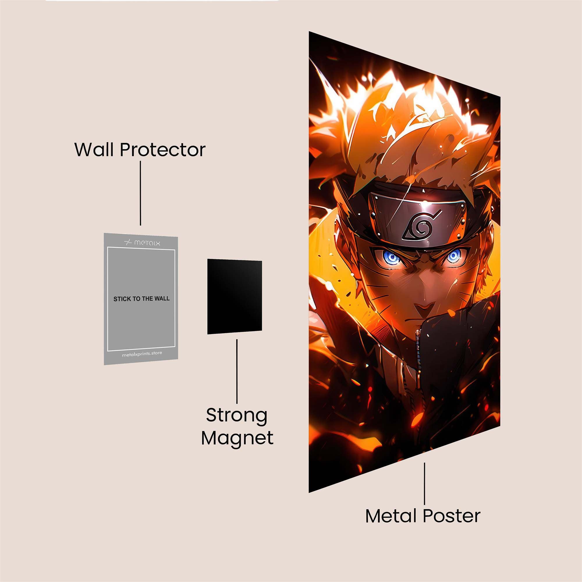 Naruto Ignited Safe Wall Magnetic / M