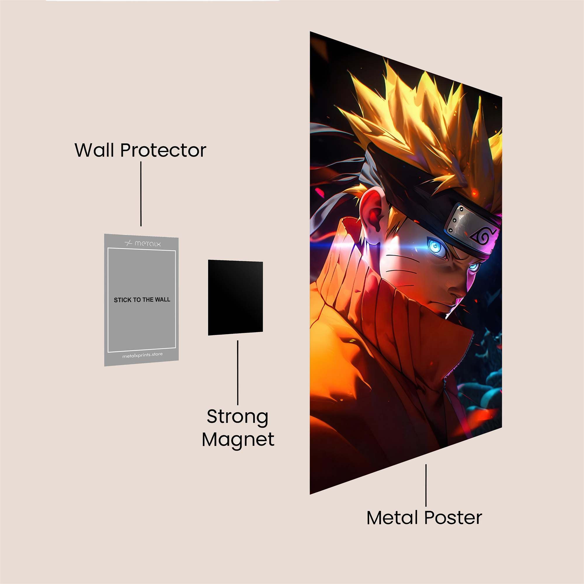 Naruto Radiant Safe Wall Magnetic / M