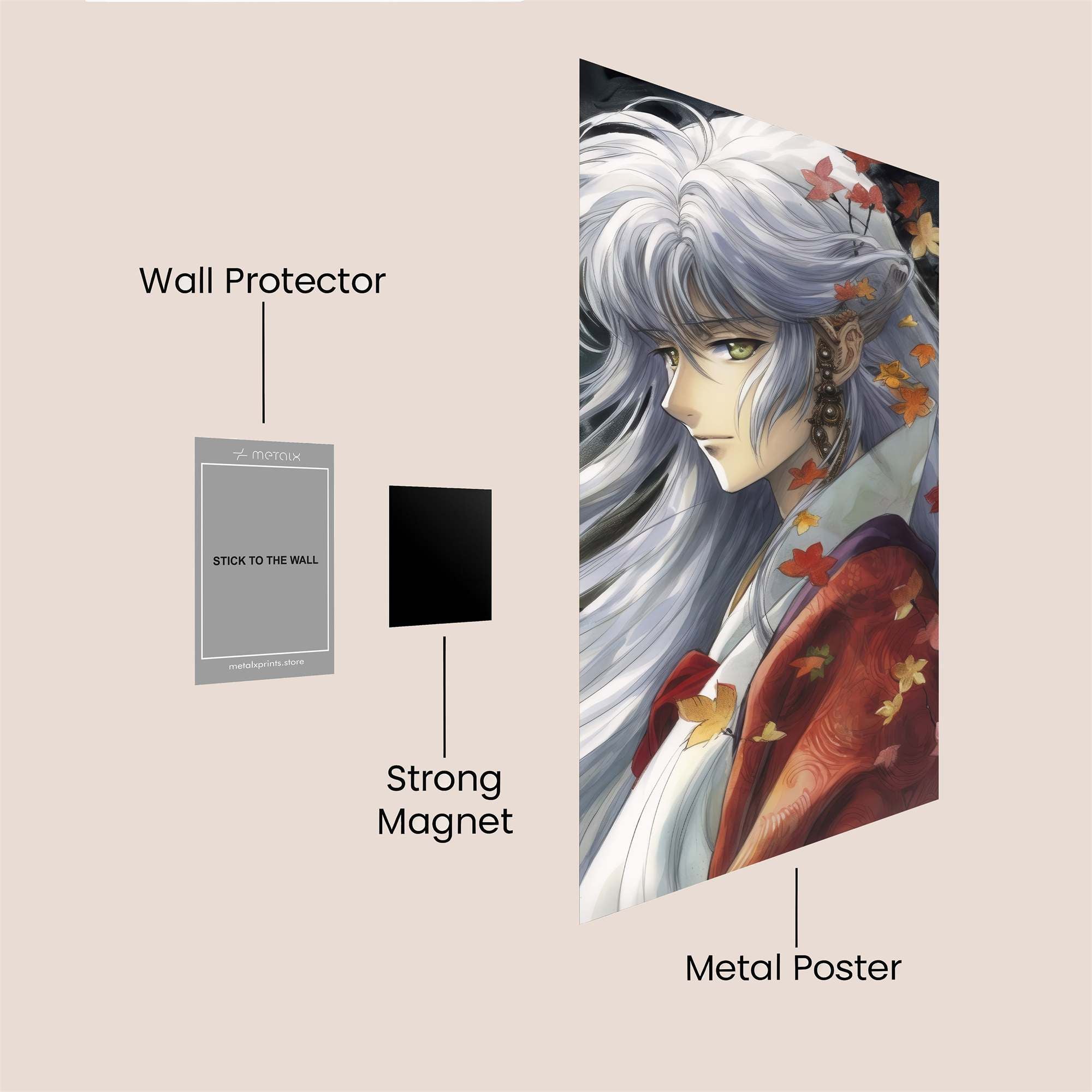 Sesshomaru Serene Safe Wall Magnetic / M