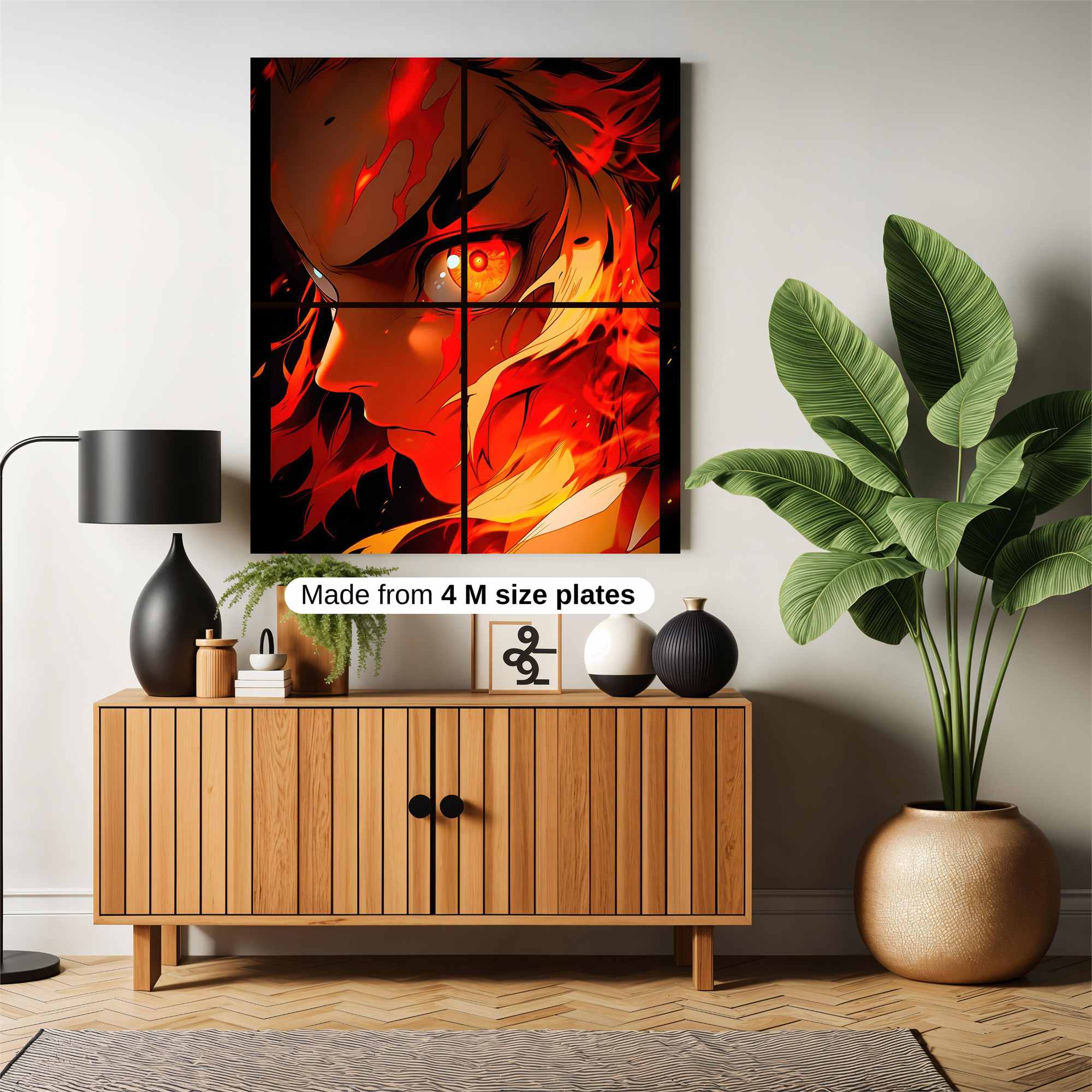 Rengoku Fiery Safe Wall Magnetic / M