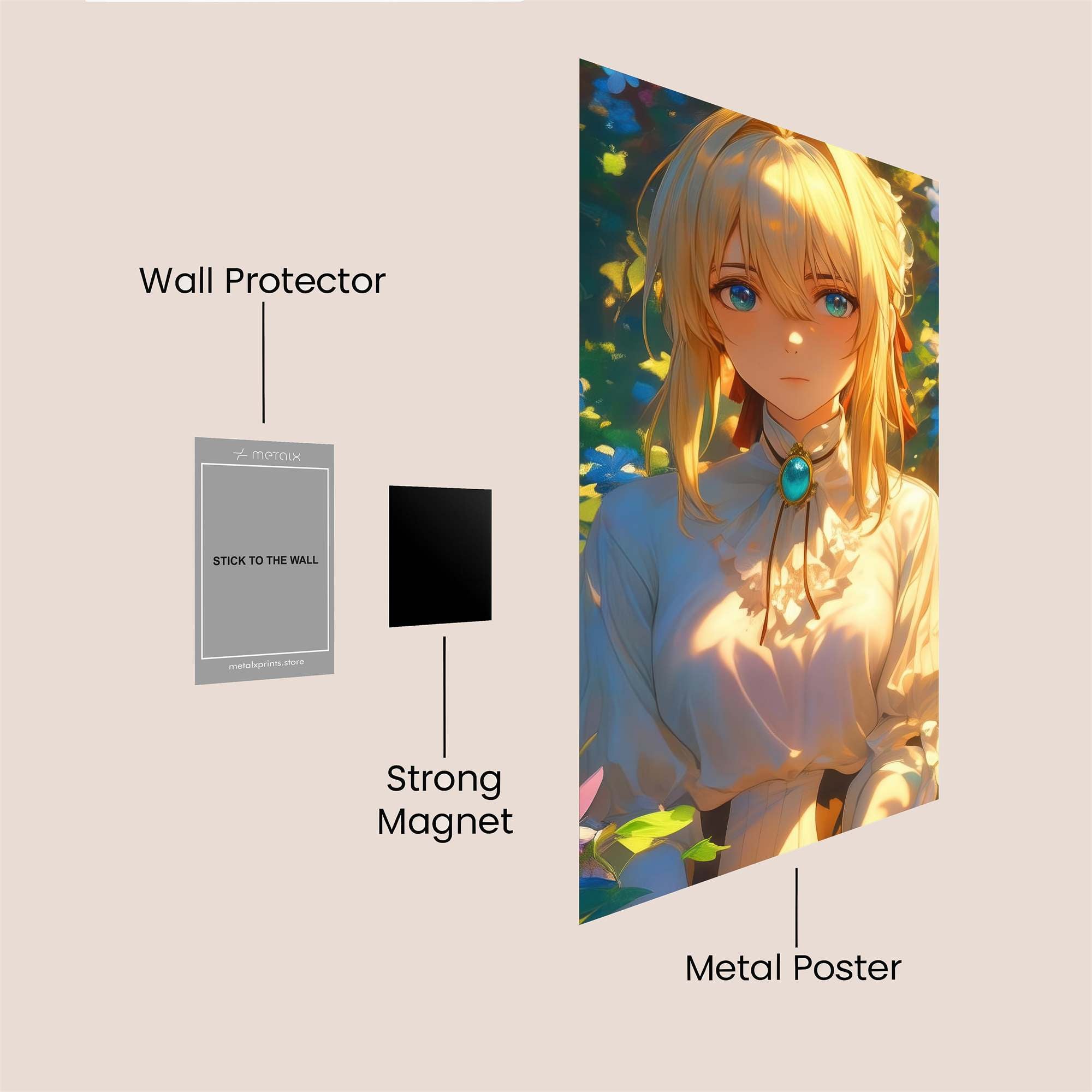 Violet Serenity Safe Wall Magnetic / M