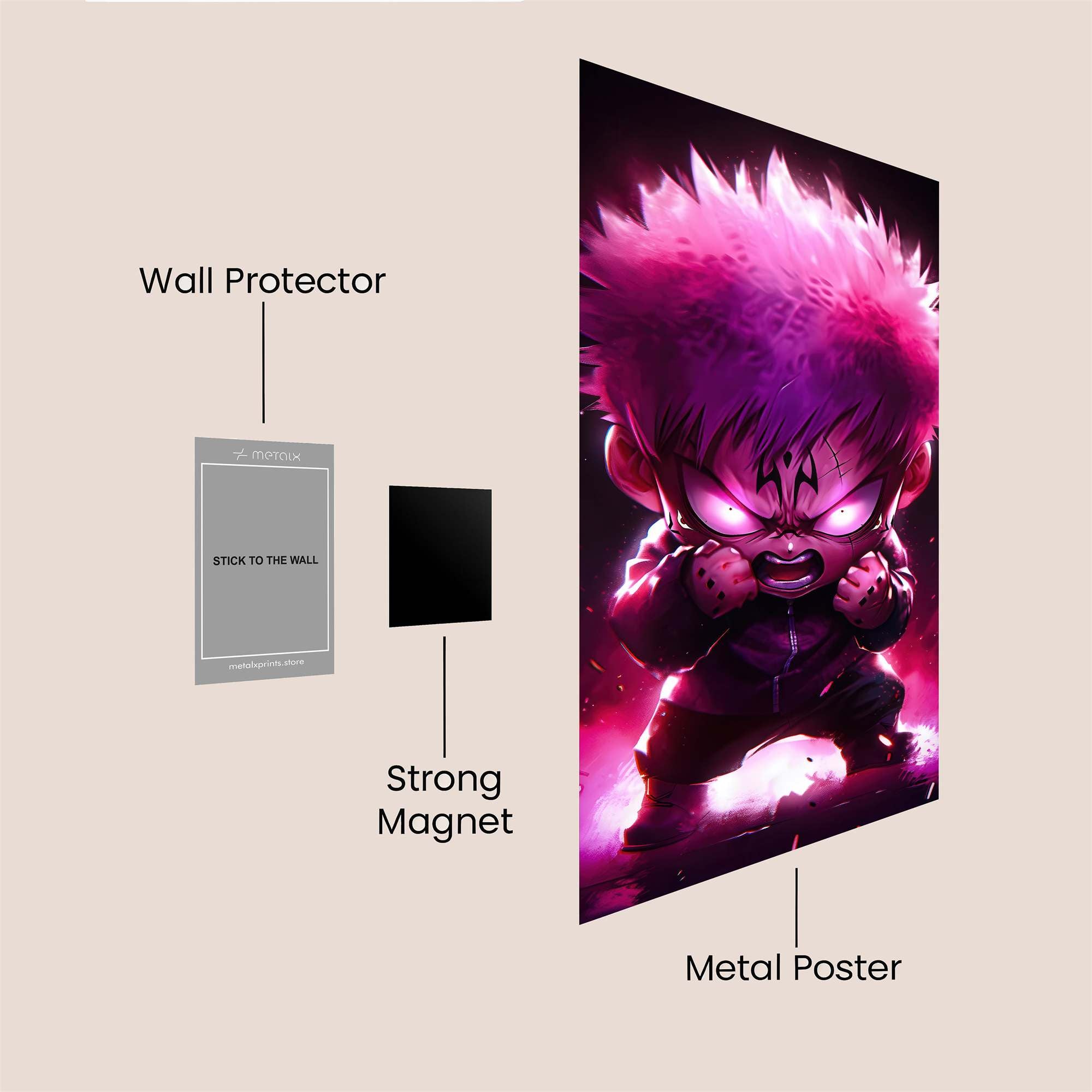 Goku Fierce Safe Wall Magnetic / M