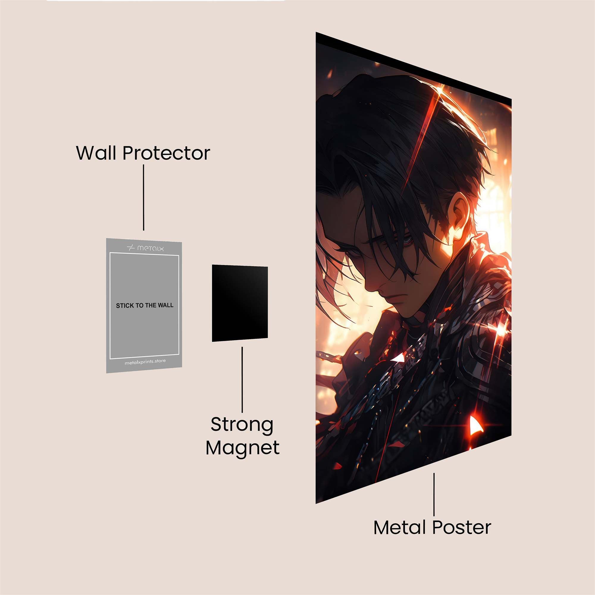 Levi Resolute Safe Wall Magnetic / M