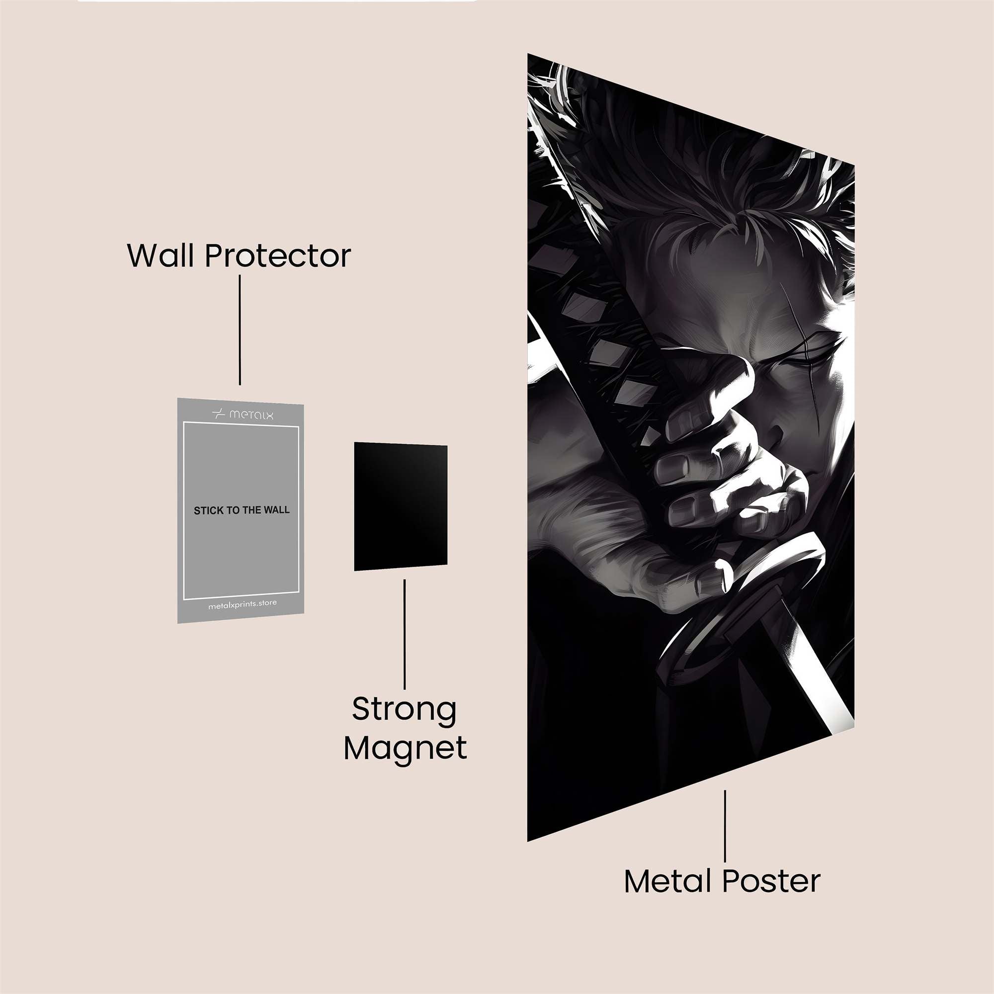 Samurai Stealth Safe Wall Magnetic / M