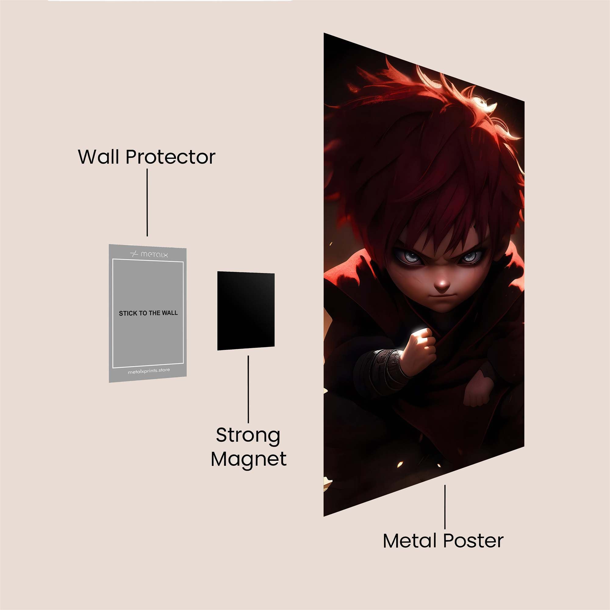 Gaara Fierce Safe Wall Magnetic / M