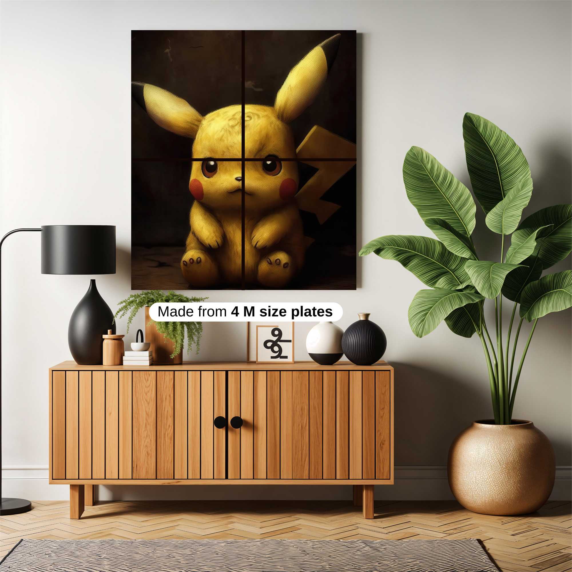 Pikachu Pensive Safe Wall Magnetic / M