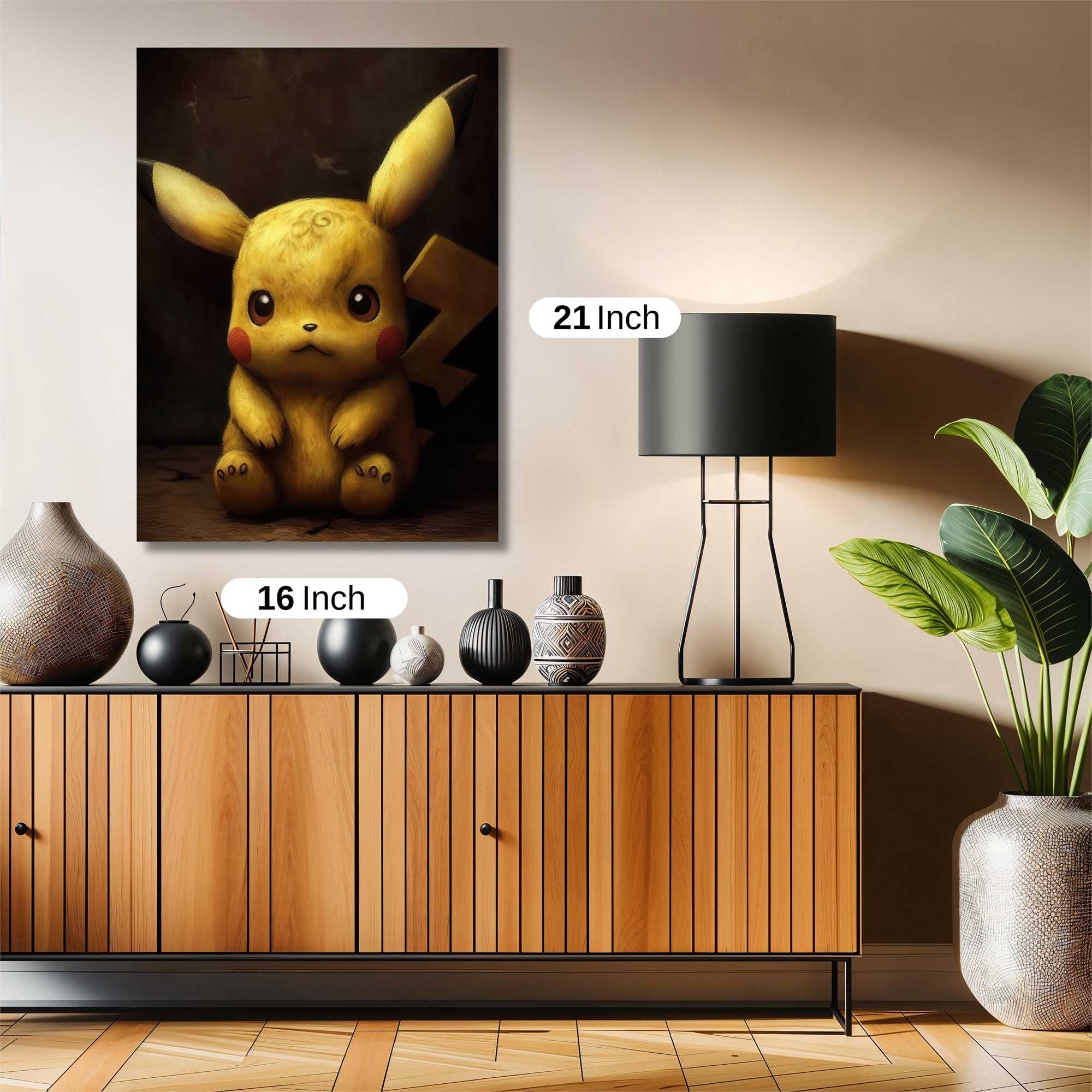 Pikachu Pensive Safe Wall Magnetic / M