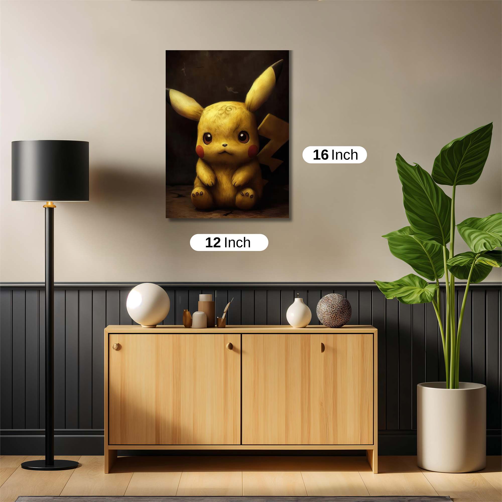 Pikachu Pensive Safe Wall Magnetic / M