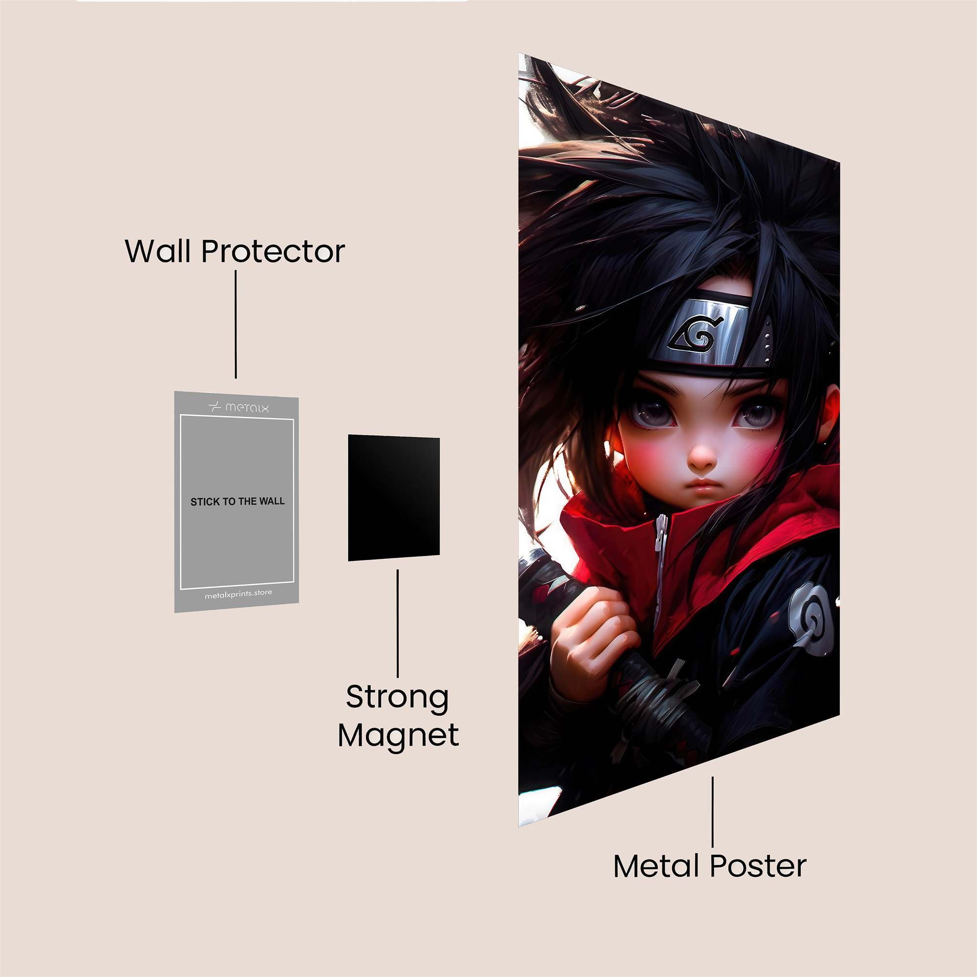 Naruto Defiant Safe Wall Magnetic / M