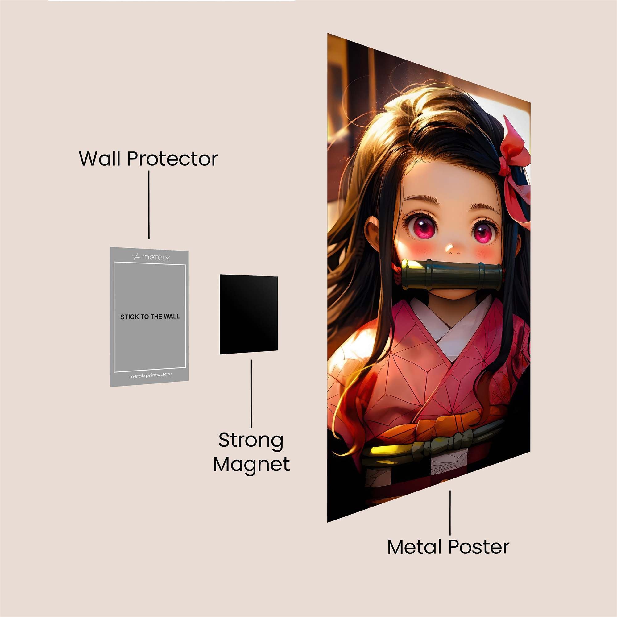 Nezuko Serene Safe Wall Magnetic / M