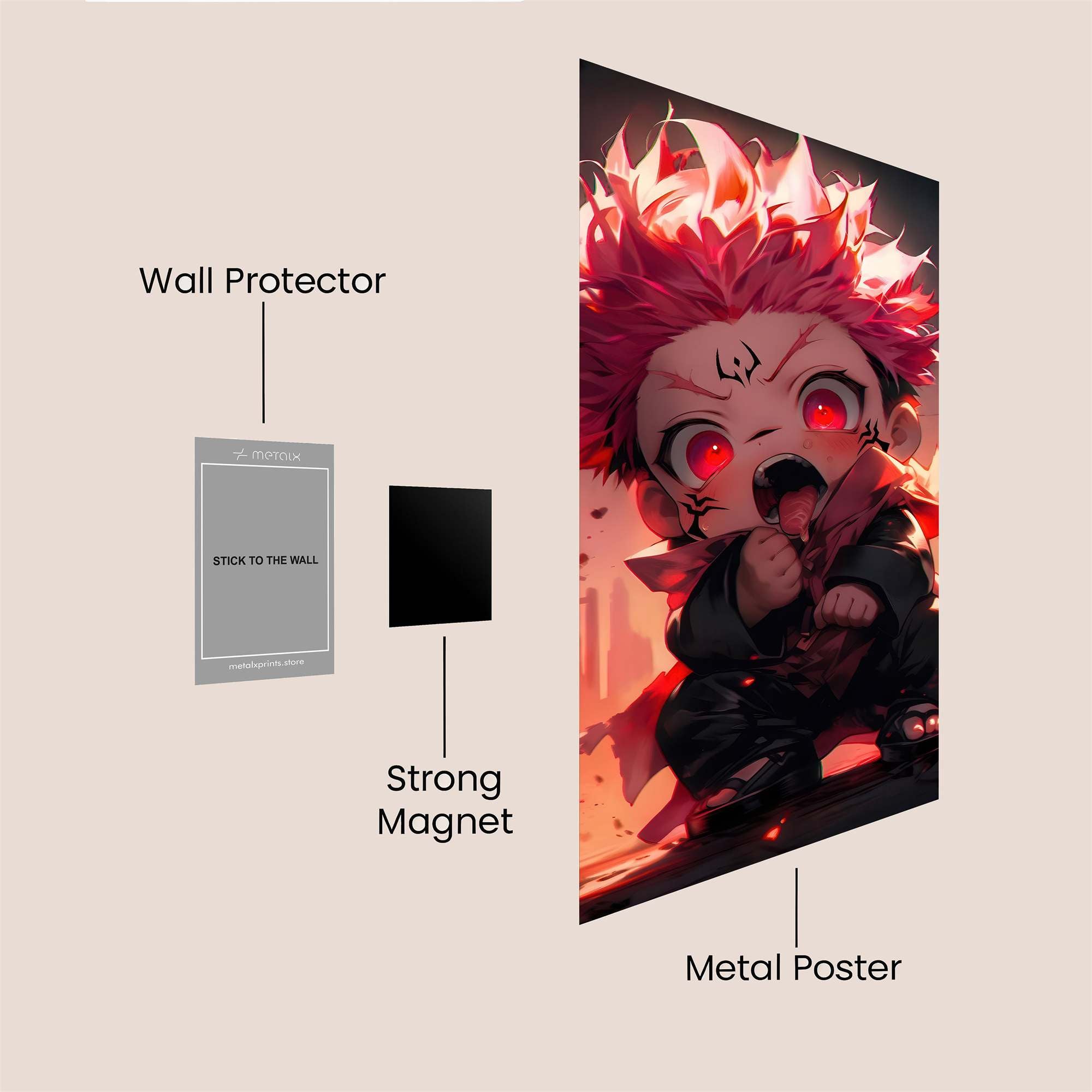 Sukuna Fierce Safe Wall Magnetic / M