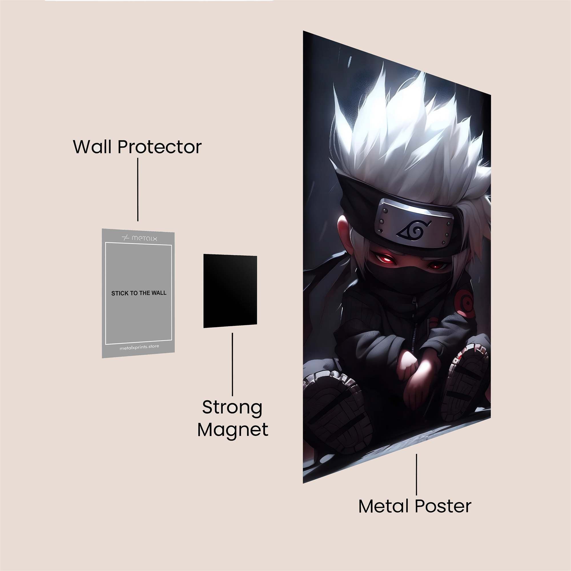 Kakashi Melancholy Safe Wall Magnetic / M