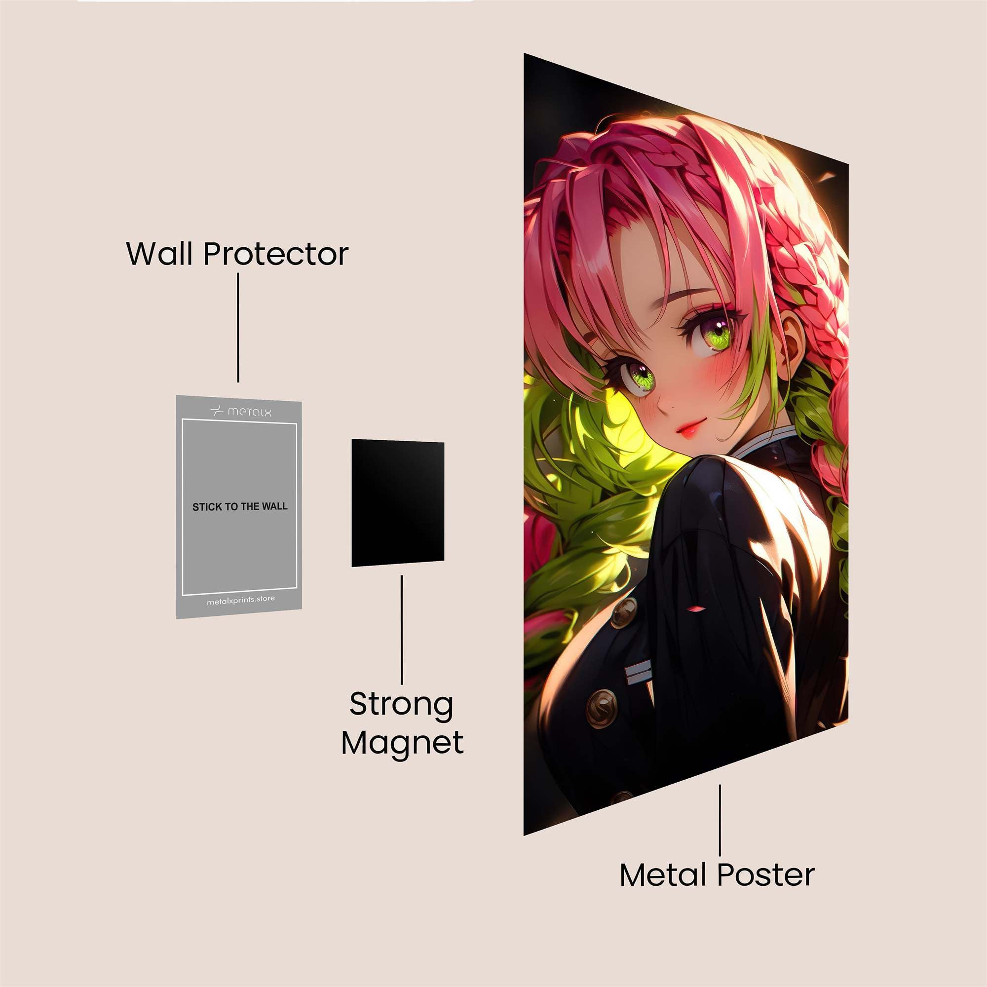 Nezuko Enchanting Safe Wall Magnetic / M