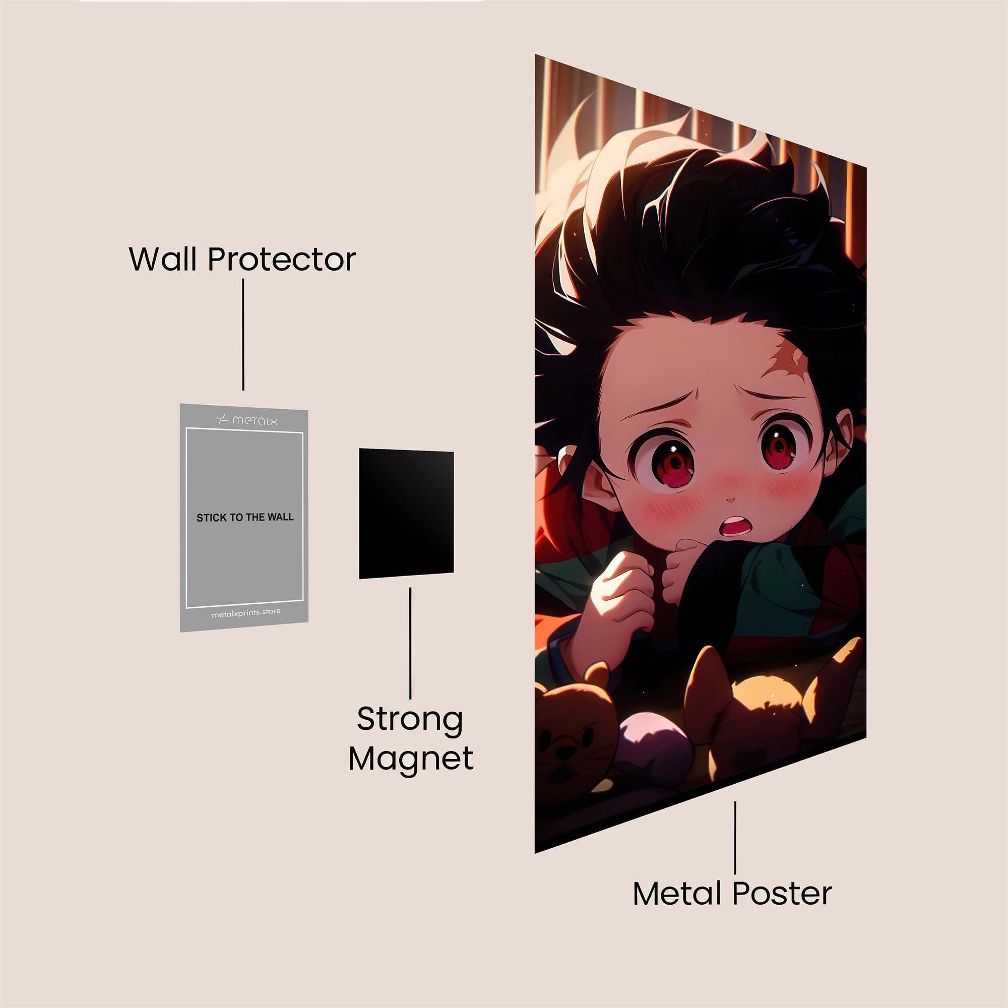 Tanjiro Hopeful Safe Wall Magnetic / M