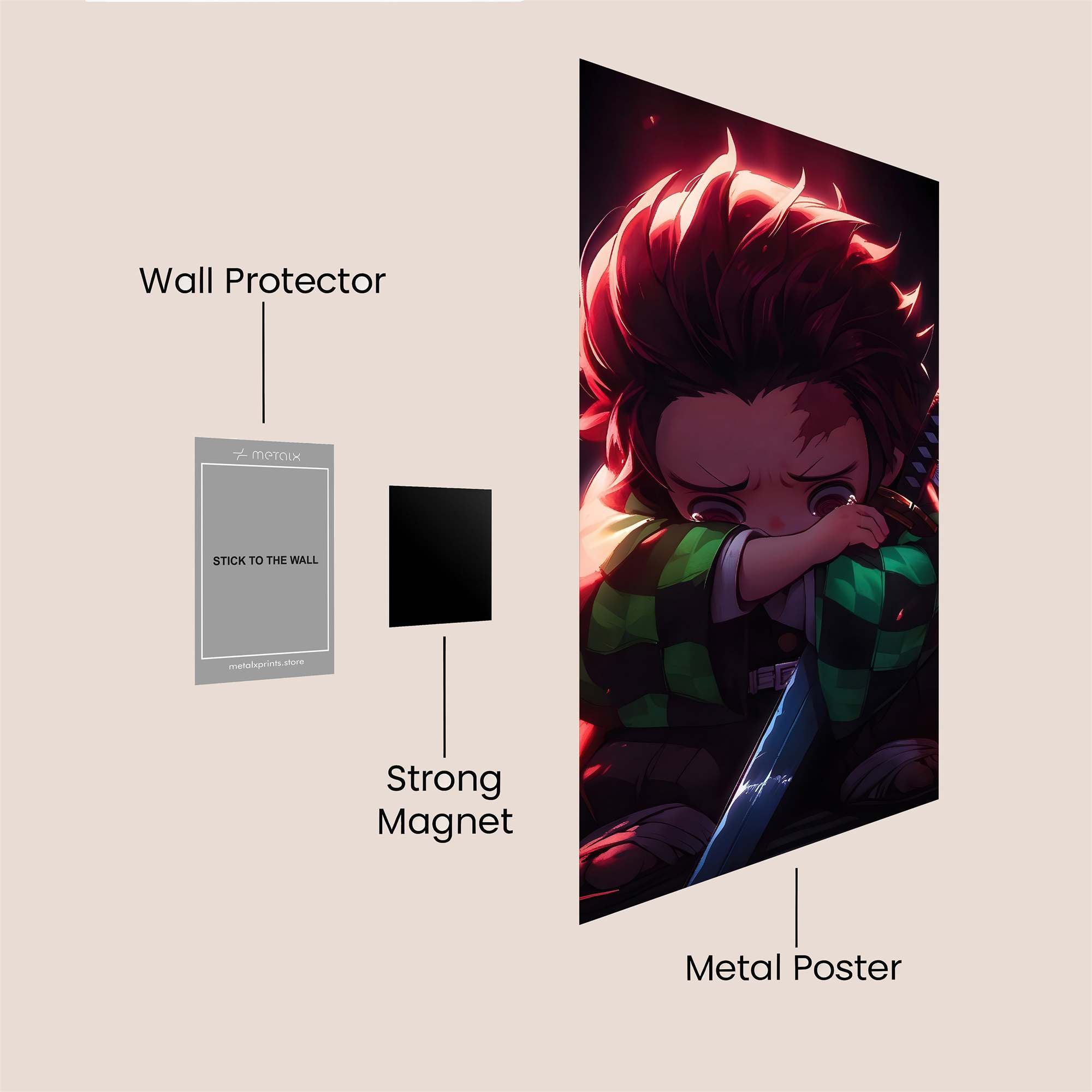Tanjiro Despair Safe Wall Magnetic / M