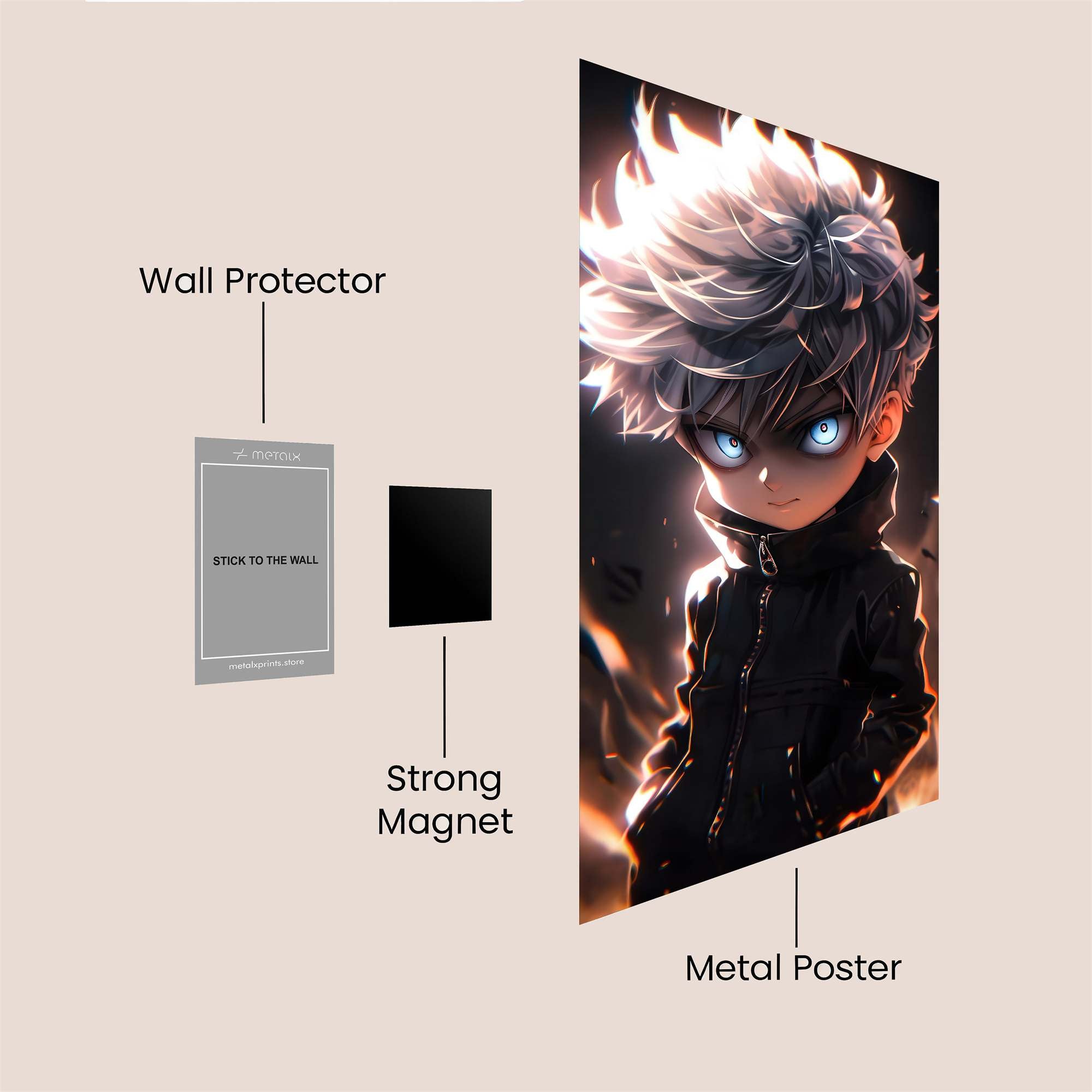 Satoru Fiery Safe Wall Magnetic / M